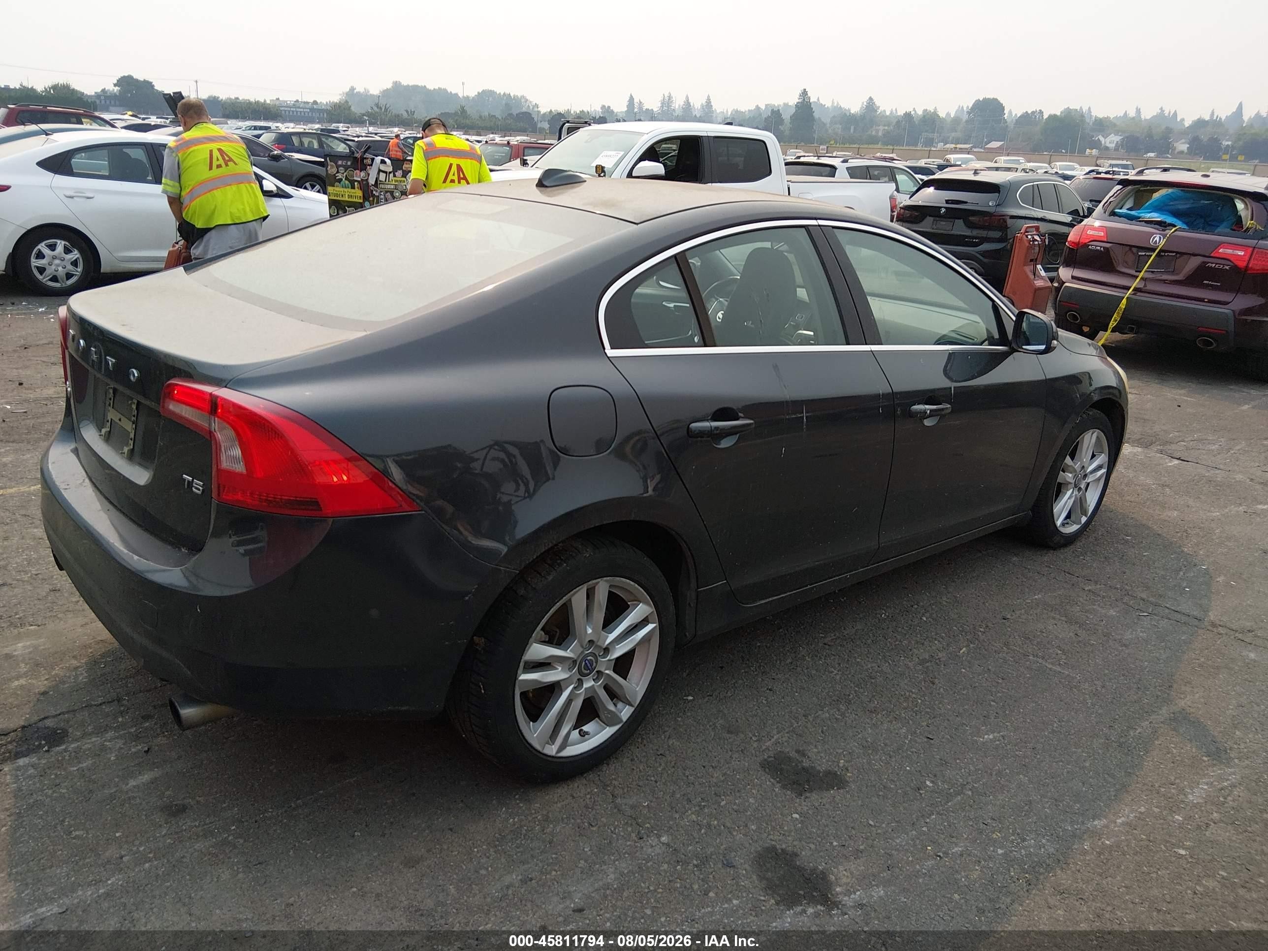 2013 Volvo S60 T5 Gray vin: YV1612FS0D2210548