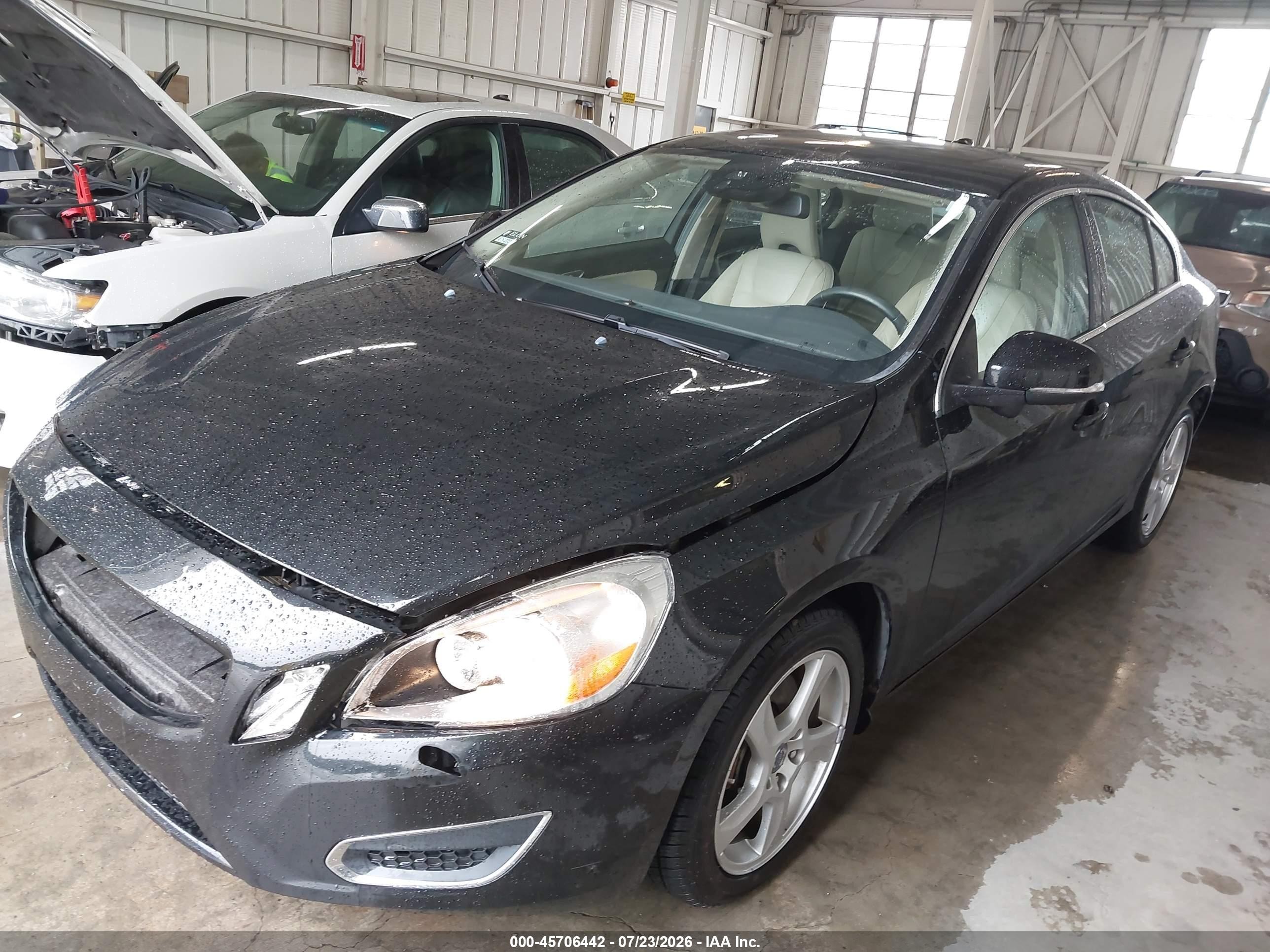 2013 Volvo S60 T5 Black vin: YV1612FS0D2217161