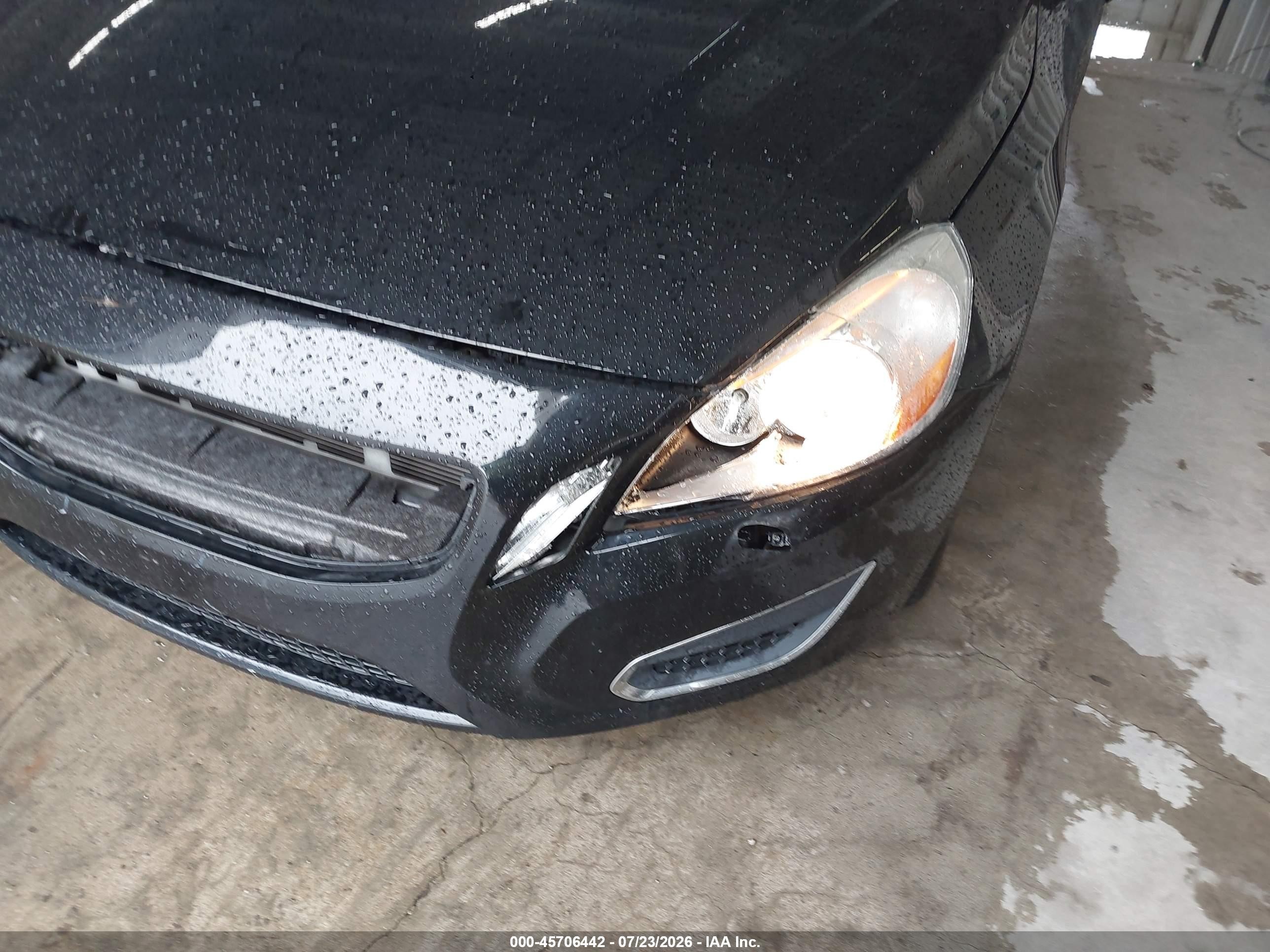 2013 Volvo S60 T5 Black vin: YV1612FS0D2217161