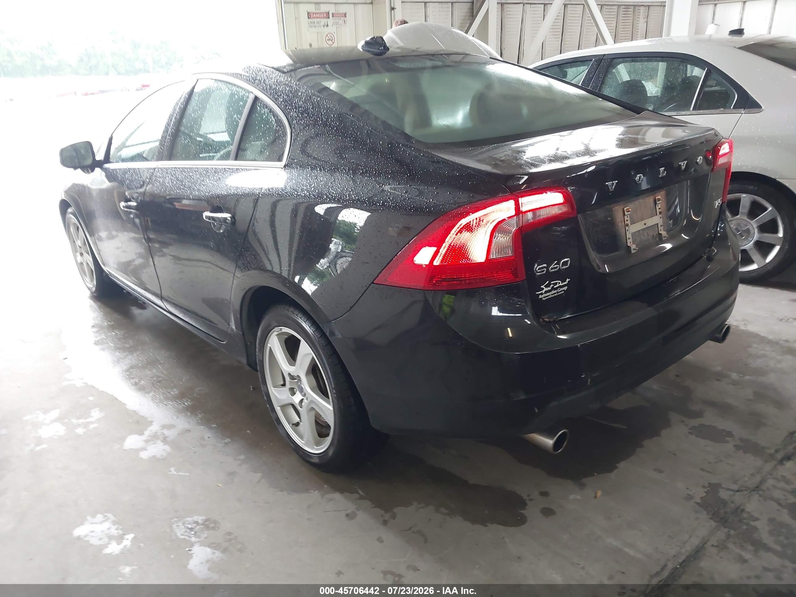 2013 Volvo S60 T5 Black vin: YV1612FS0D2217161