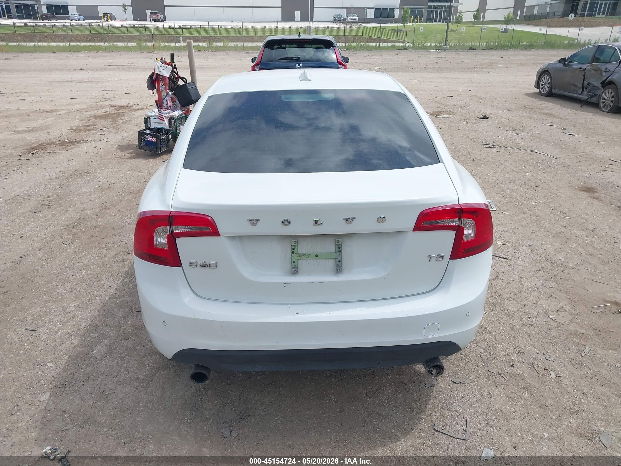 2013 Volvo S60 T5 White vin: YV1612FS0D2218911
