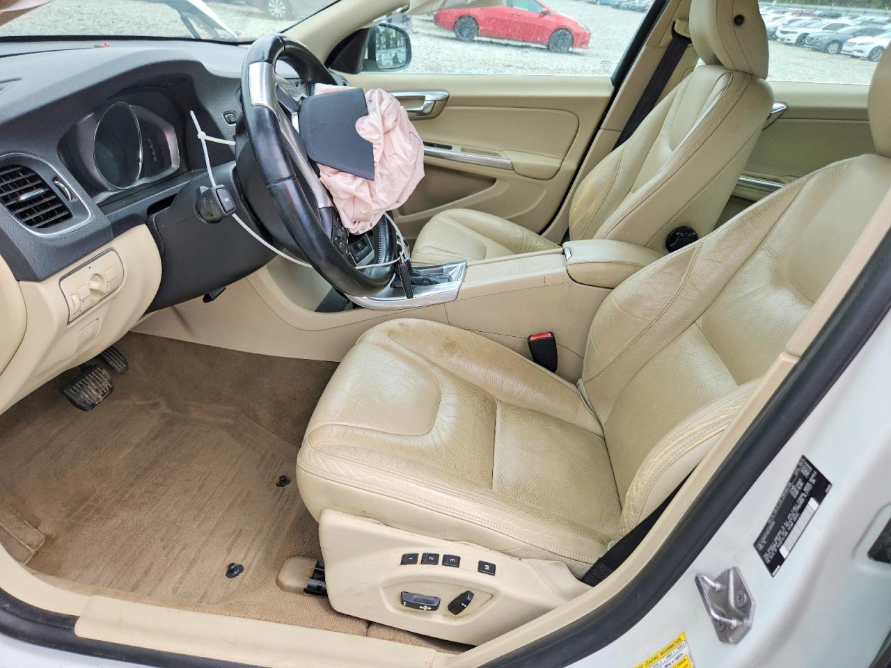 2014 Volvo S60 T5 White vin: YV1612FS0E1285905