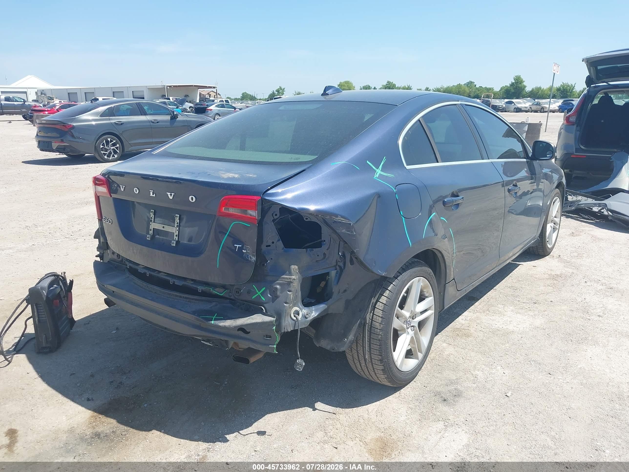 2014 Volvo S60 T5 Blue vin: YV1612FS0E1287105