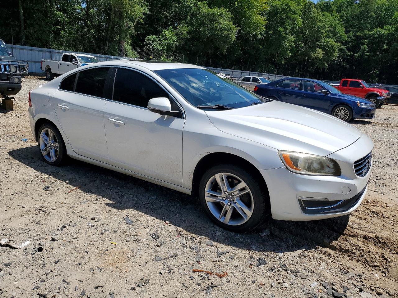 2014 Volvo S60 T5 White vin: YV1612FS0E2293707