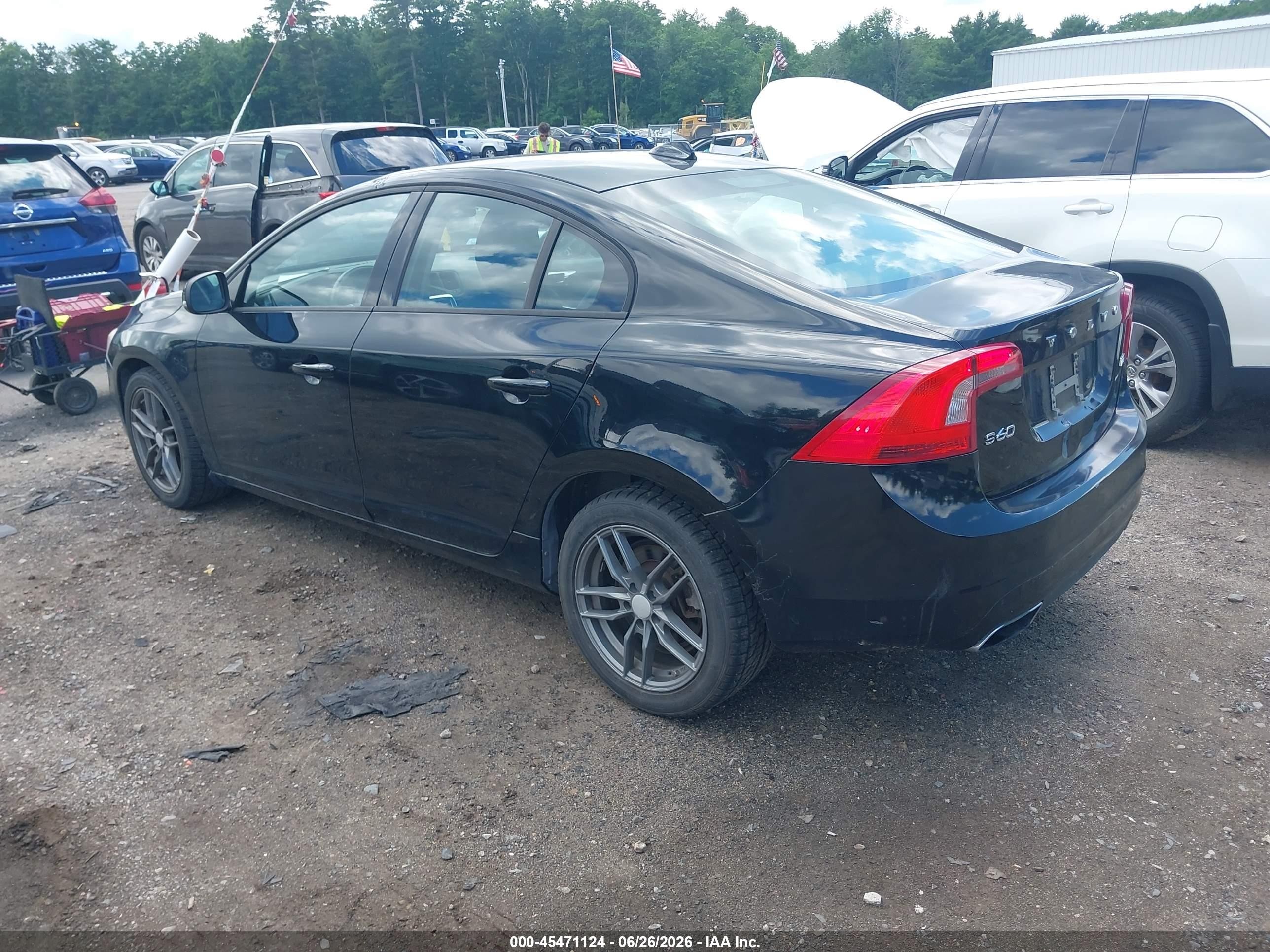 2014 Volvo S60 T5 Black vin: YV1612FS0E2296543