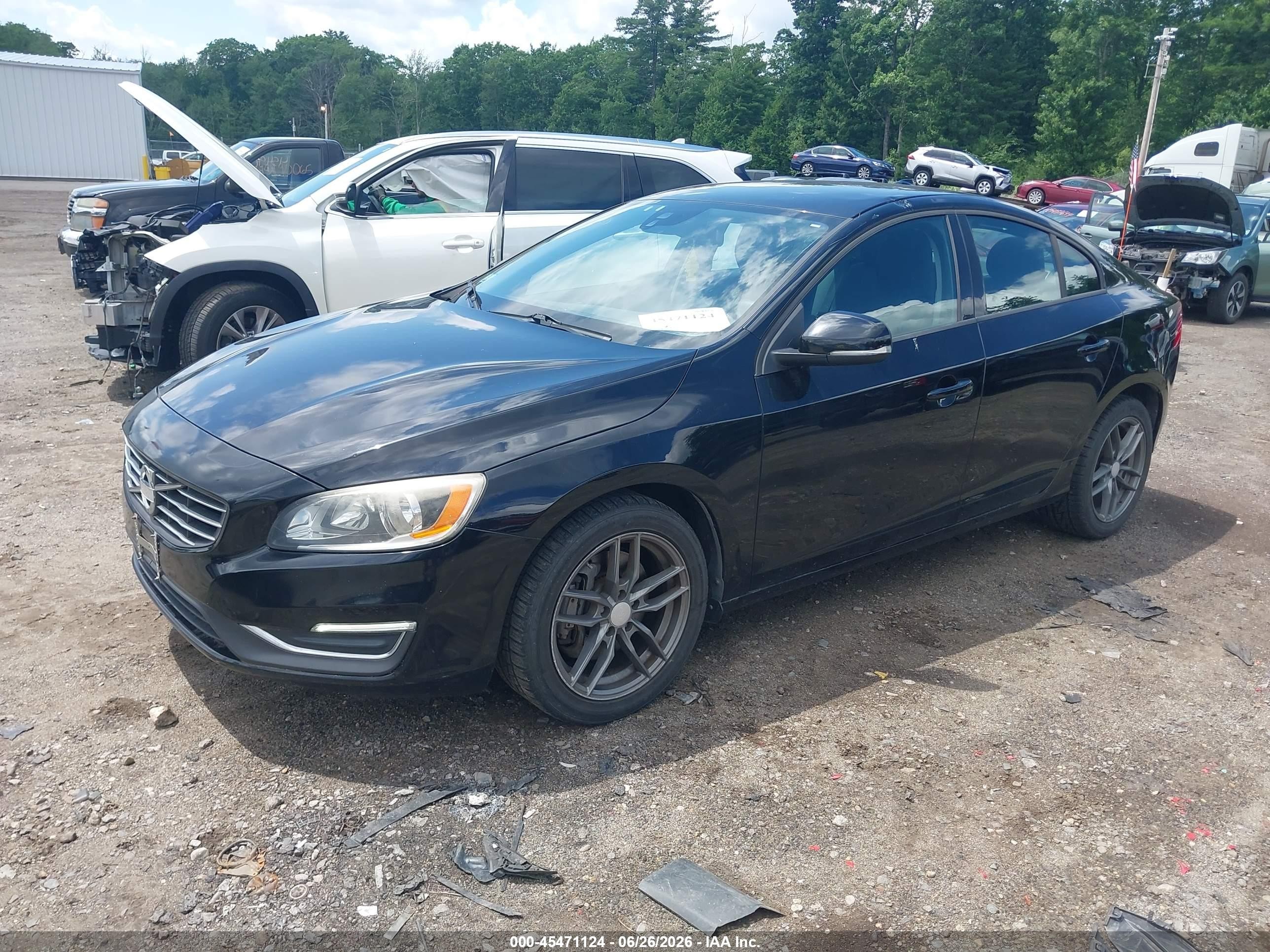 2014 Volvo S60 T5 Black vin: YV1612FS0E2296543