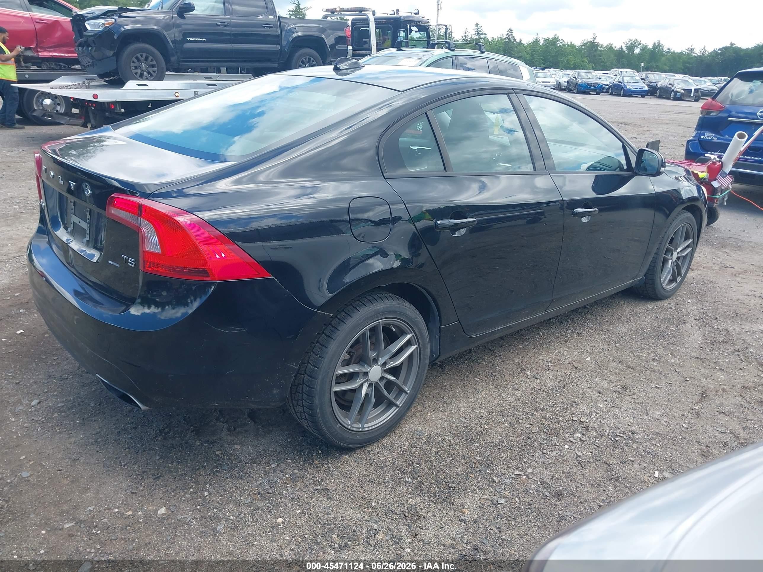 2014 Volvo S60 T5 Black vin: YV1612FS0E2296543