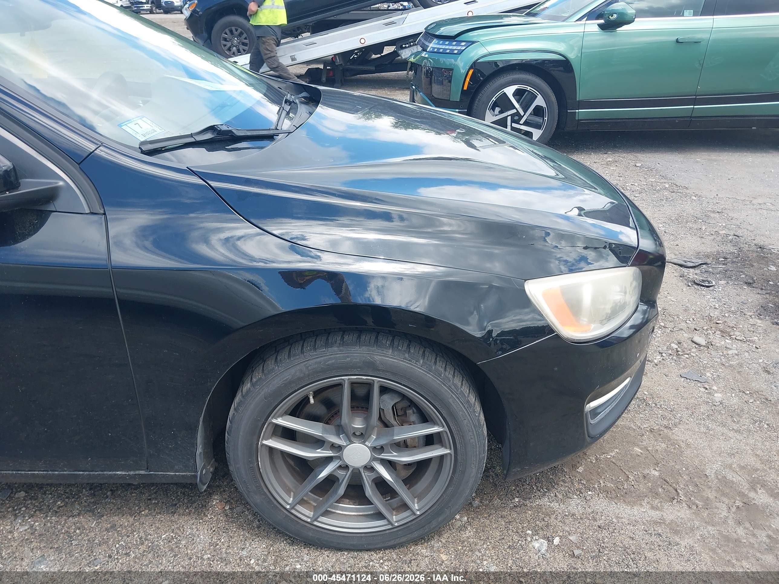 2014 Volvo S60 T5 Black vin: YV1612FS0E2296543