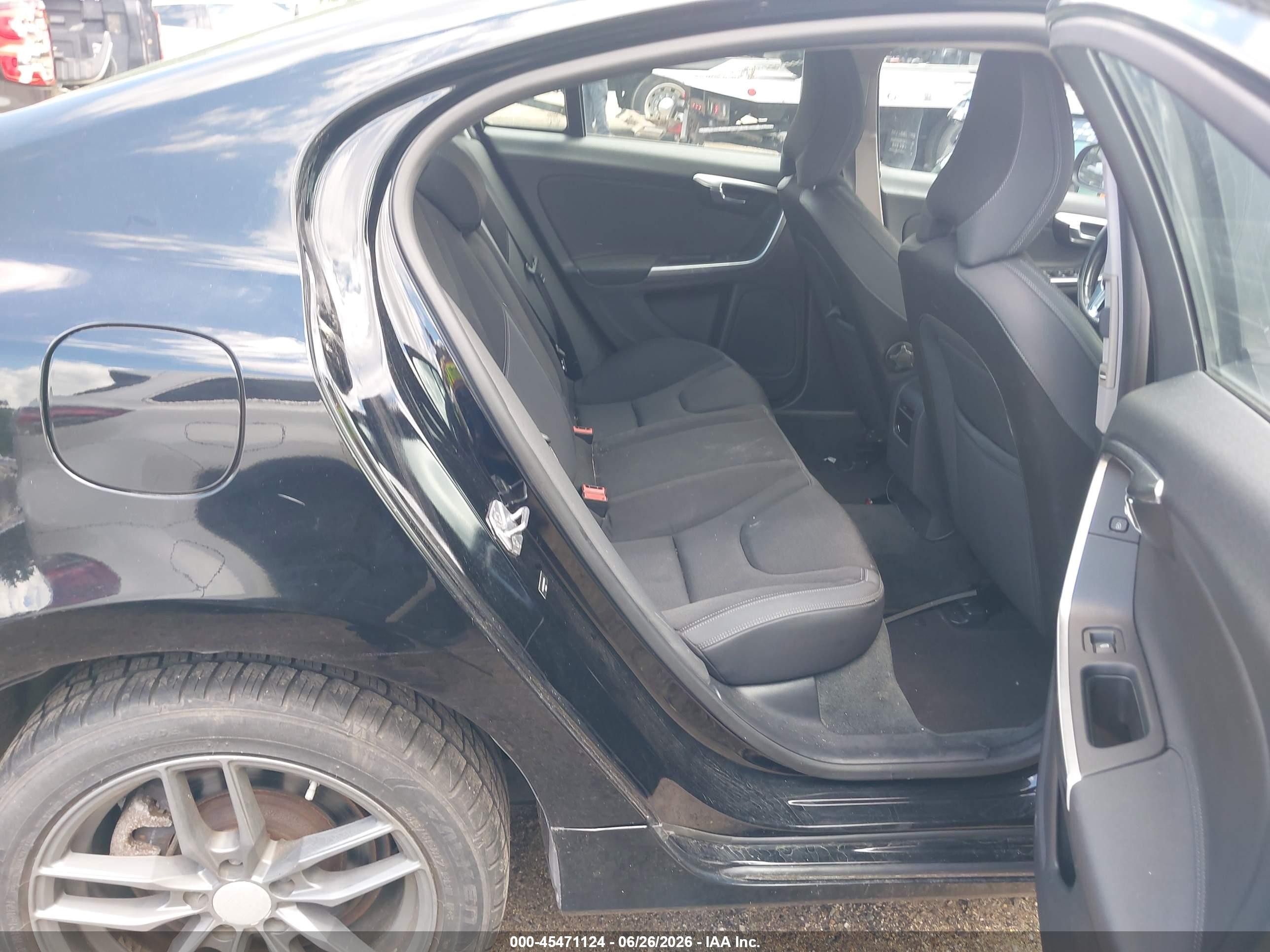 2014 Volvo S60 T5 Black vin: YV1612FS0E2296543