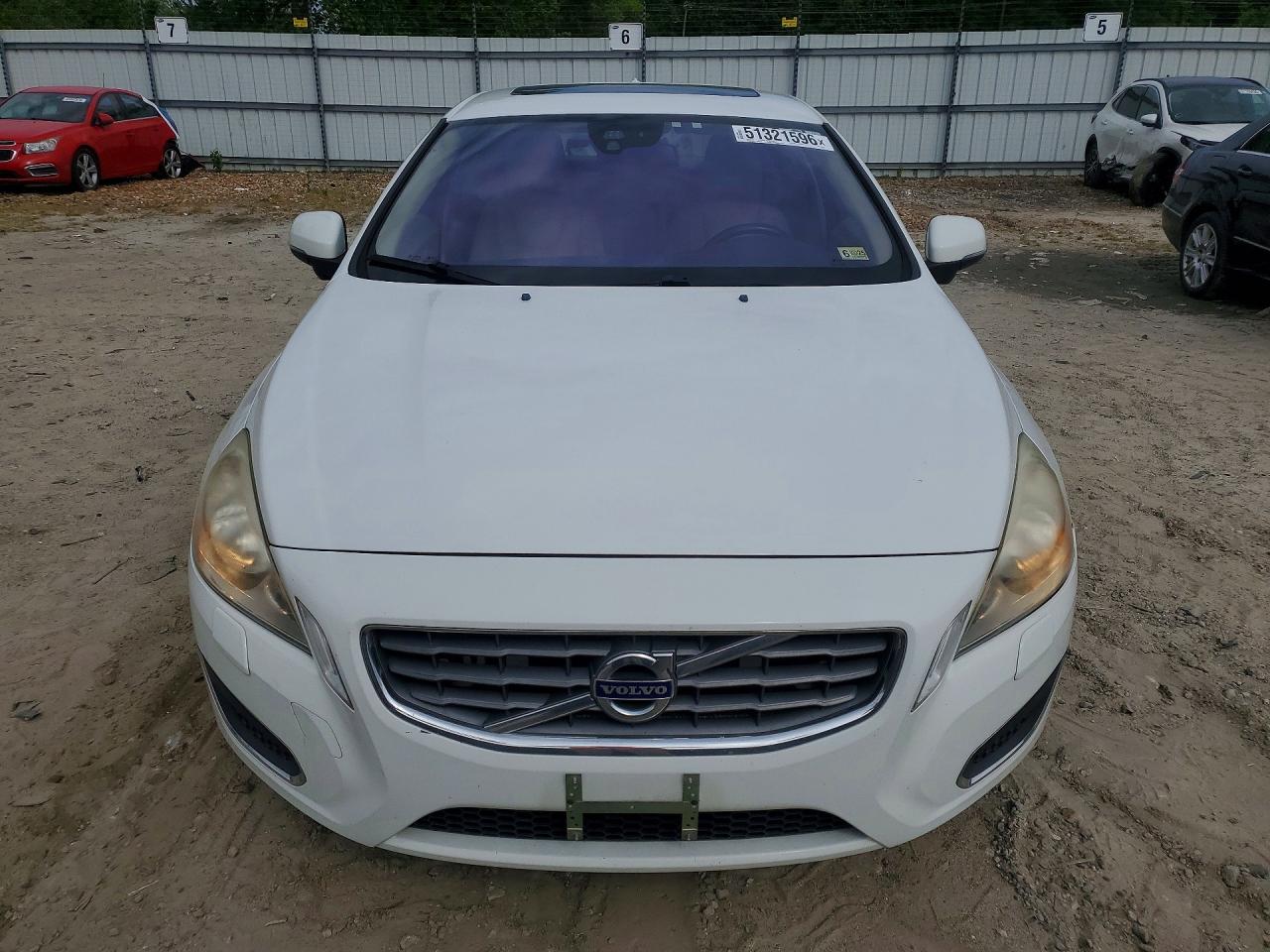 2013 Volvo S60 T5 White vin: YV1612FS1D1226585