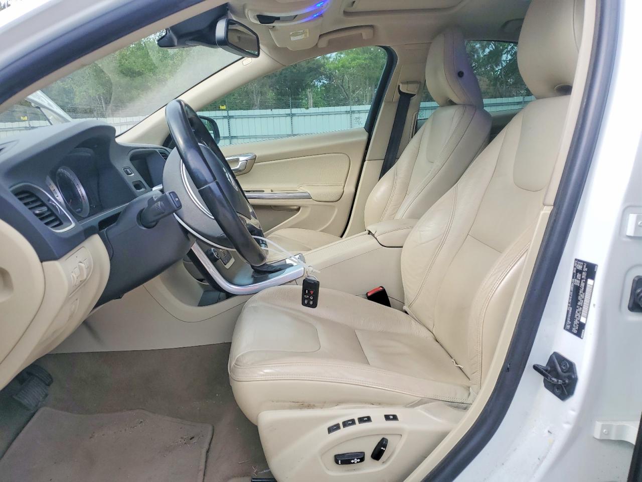 2013 Volvo S60 T5 White vin: YV1612FS1D1226585