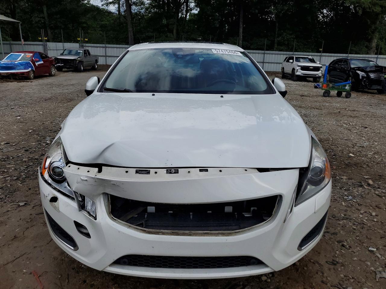 2013 Volvo S60 T5 White vin: YV1612FS1D2192285