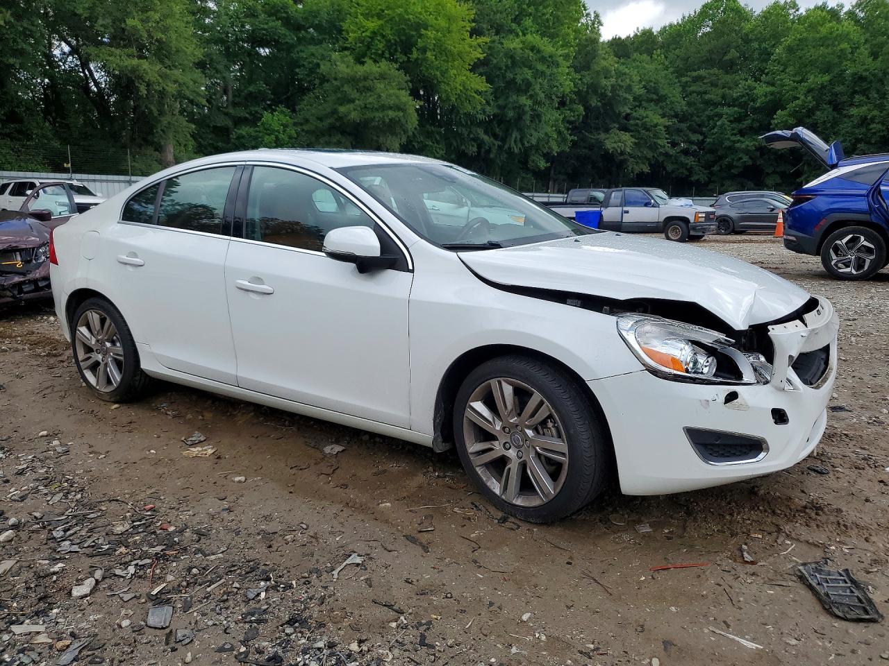 2013 Volvo S60 T5 White vin: YV1612FS1D2192285