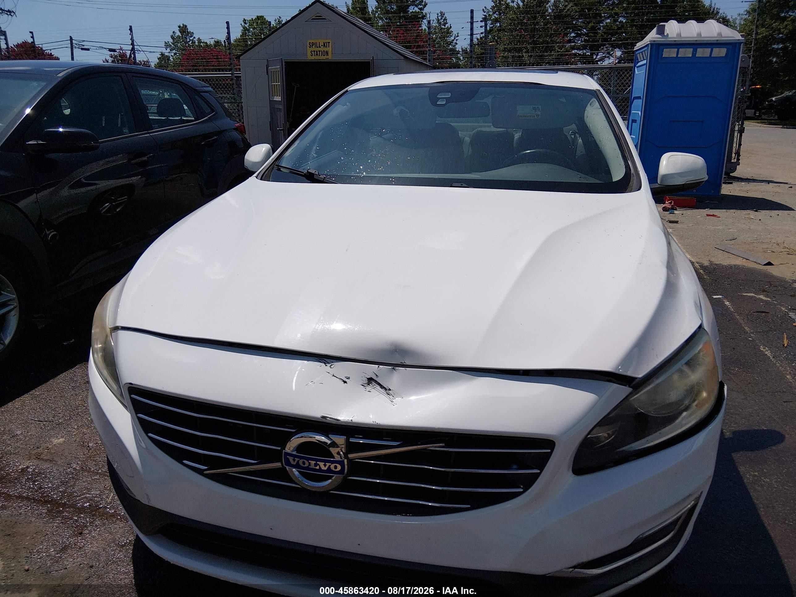 2014 Volvo S60 T5 White vin: YV1612FS1E2297118