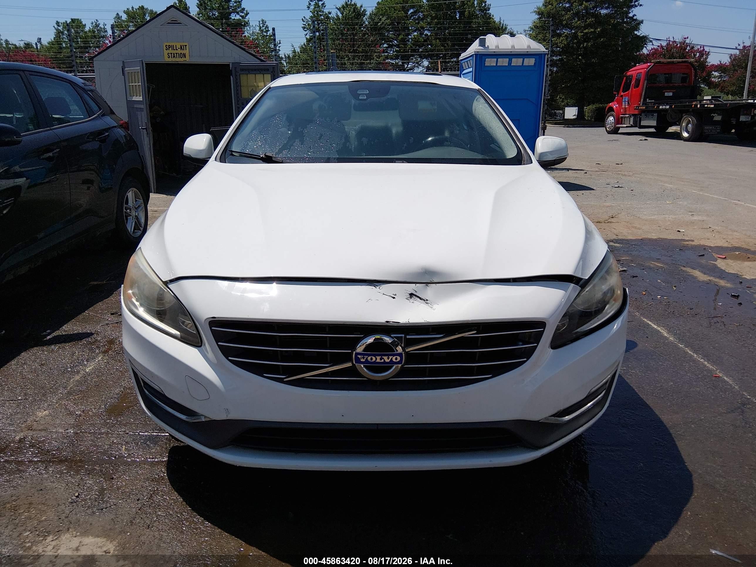 2014 Volvo S60 T5 White vin: YV1612FS1E2297118
