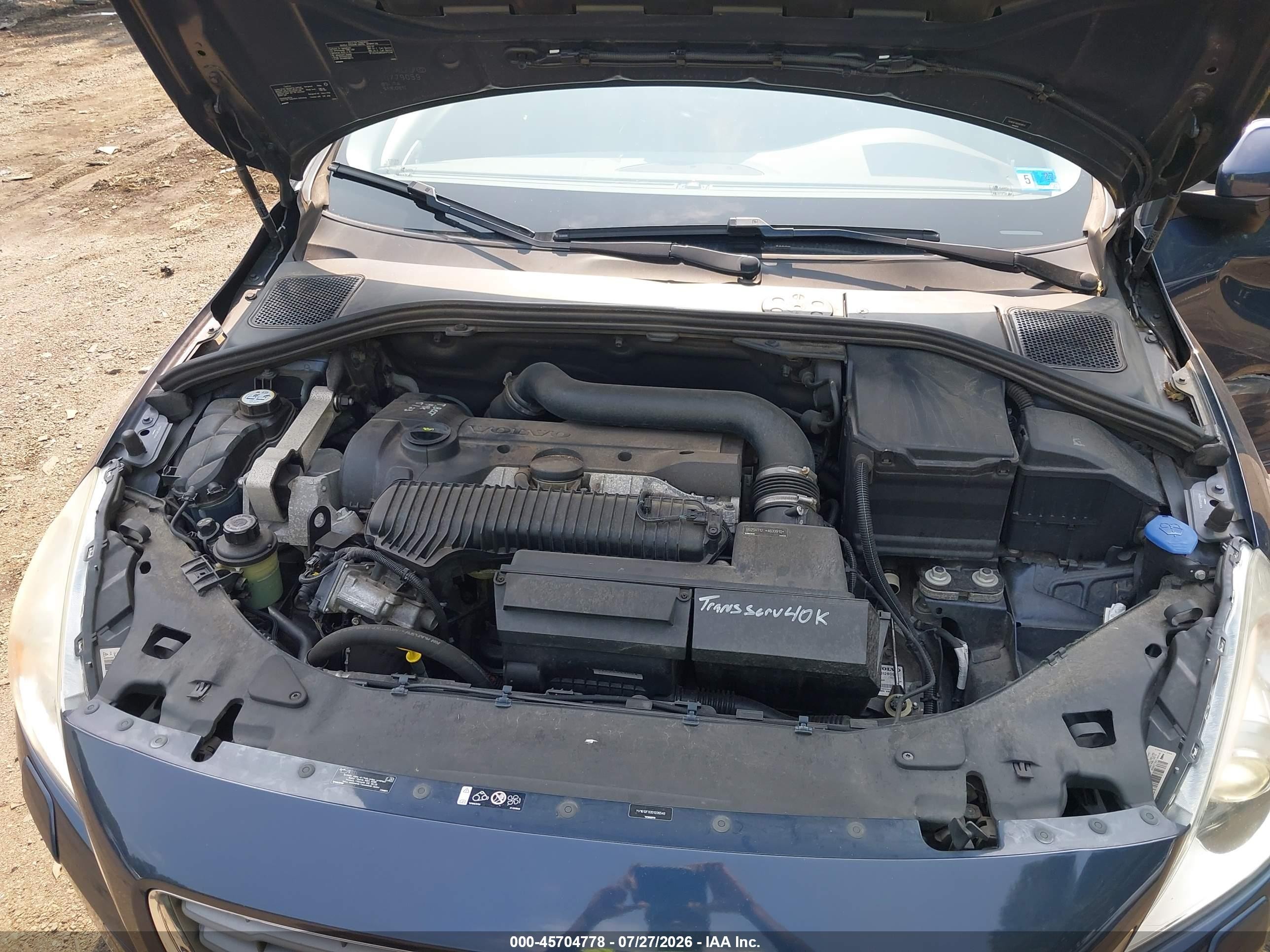 2013 Volvo S60 T5 Platinum Dark Blue vin: YV1612FS2D1226546