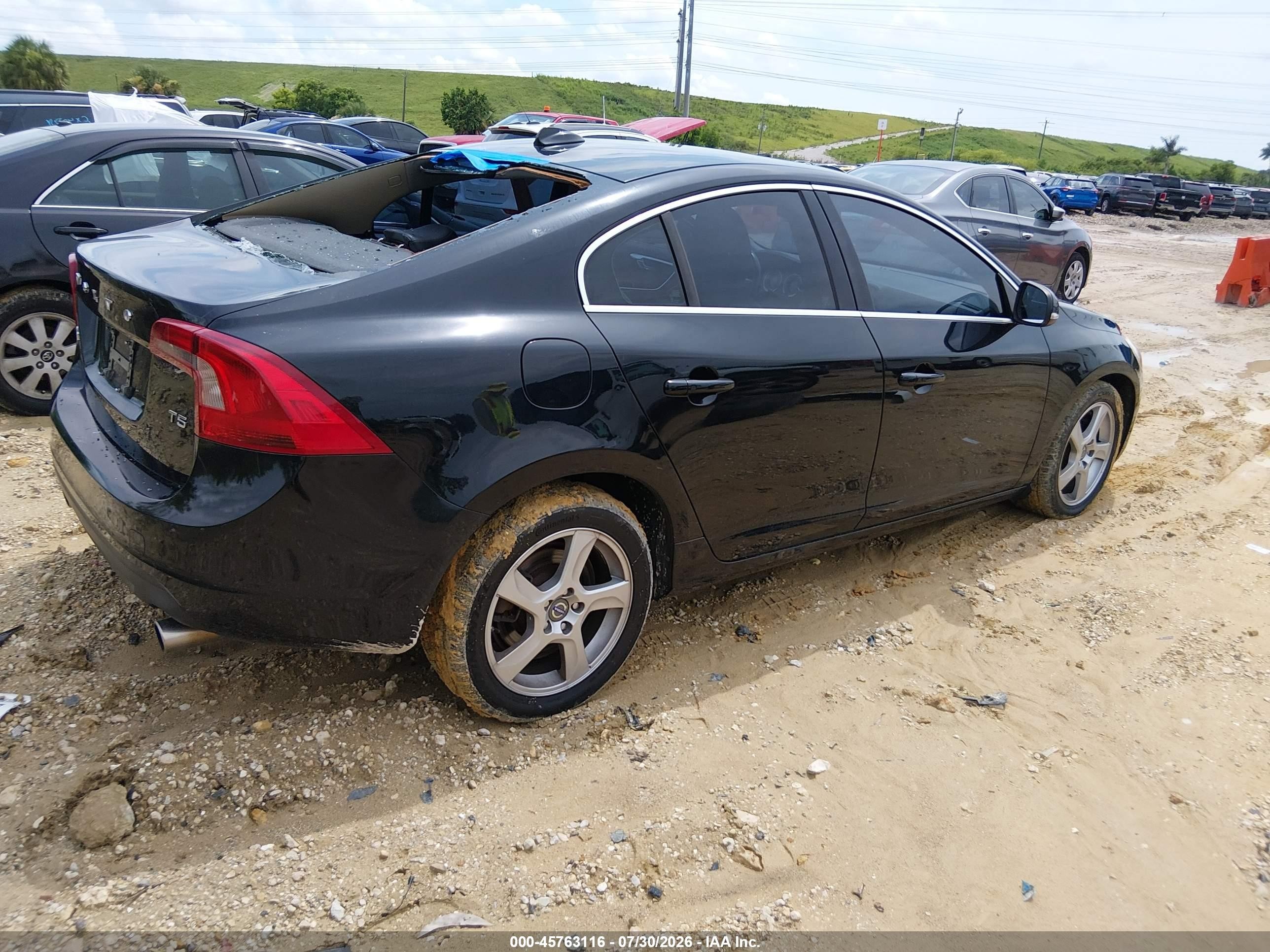 2013 Volvo S60 T5 Black vin: YV1612FS2D1233738