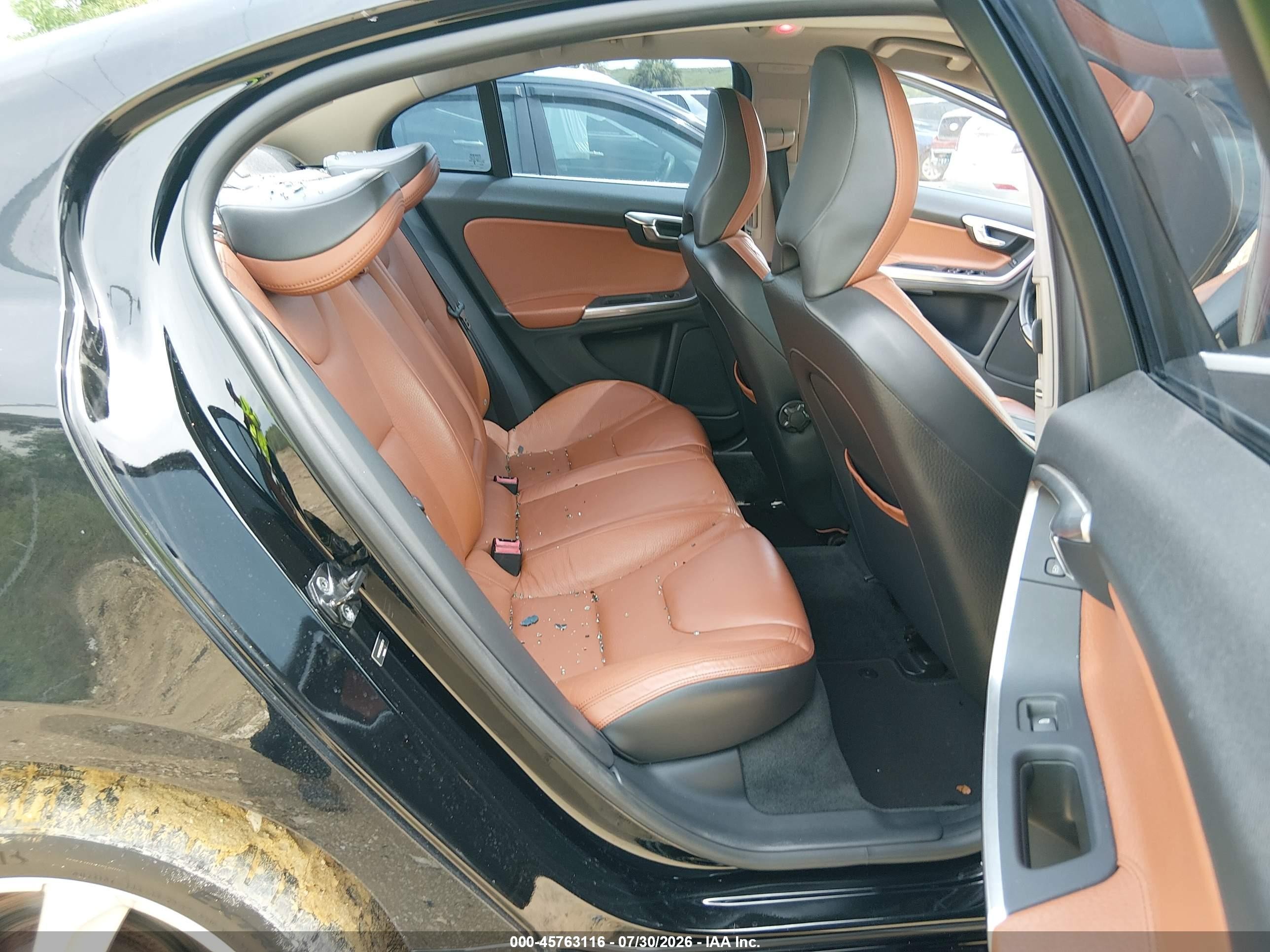 2013 Volvo S60 T5 Black vin: YV1612FS2D1233738