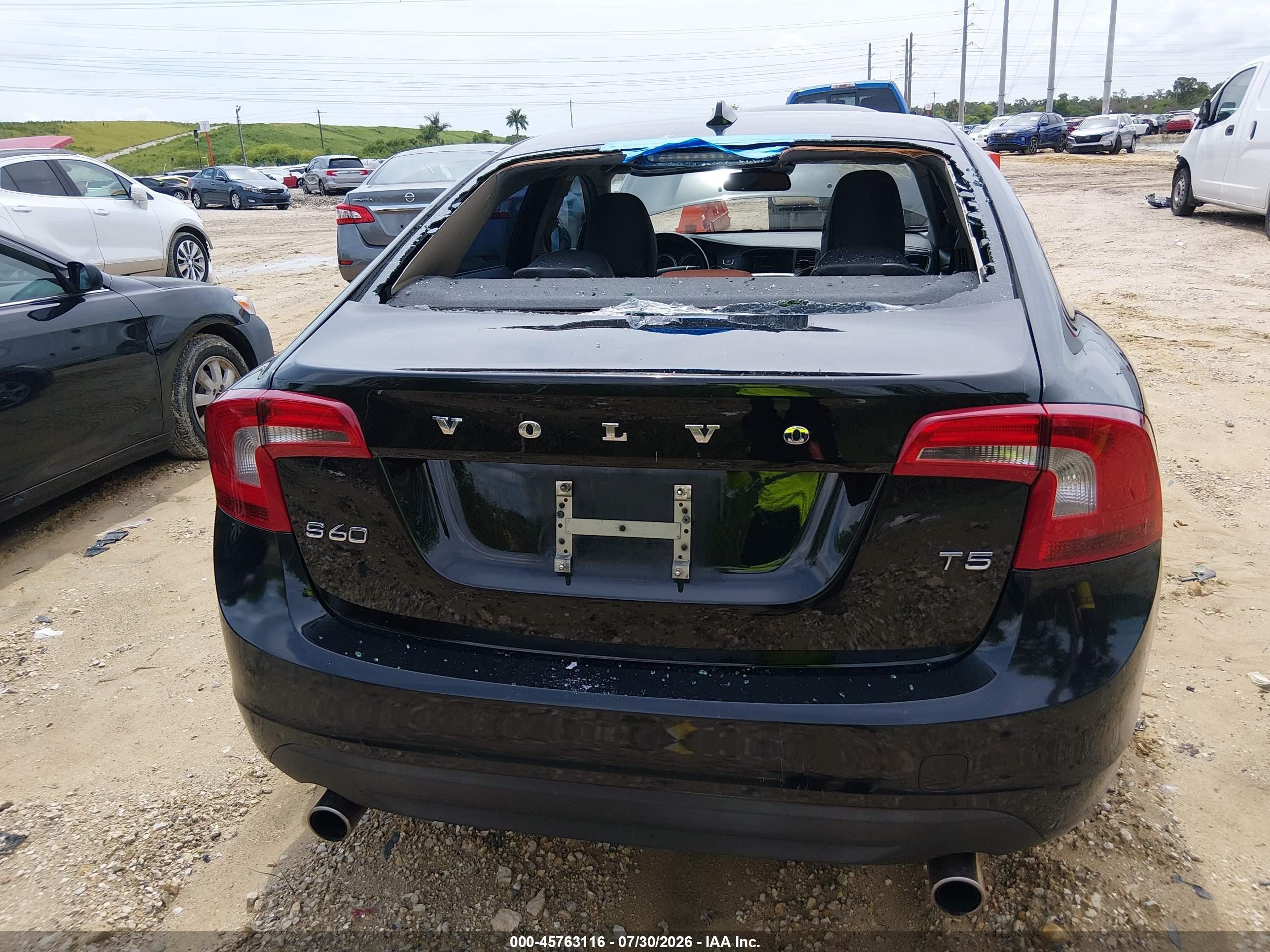 2013 Volvo S60 T5 Black vin: YV1612FS2D1233738