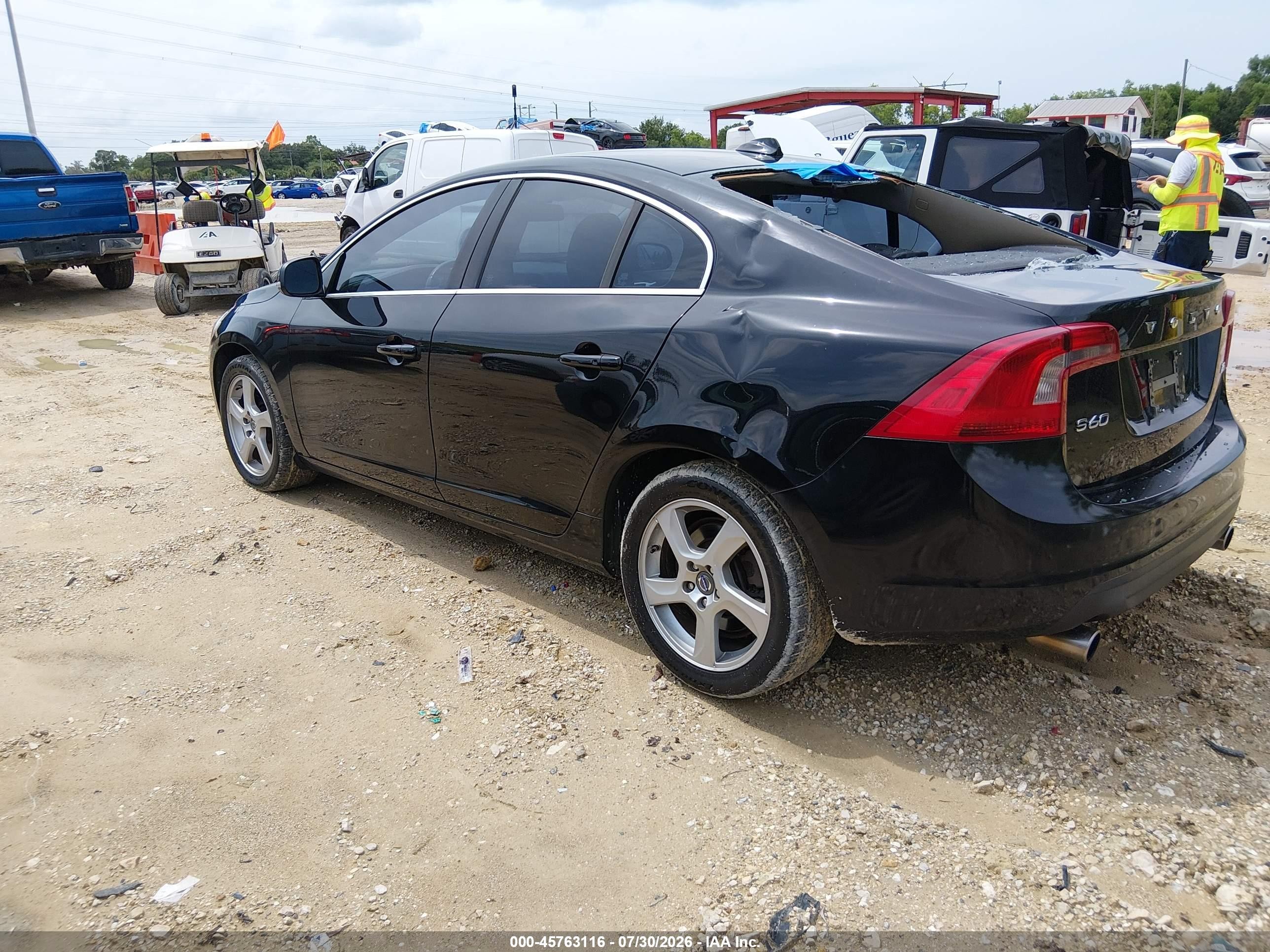 2013 Volvo S60 T5 Black vin: YV1612FS2D1233738
