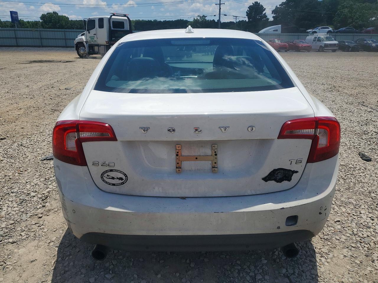 2013 Volvo S60 T5 White vin: YV1612FS2D2183496