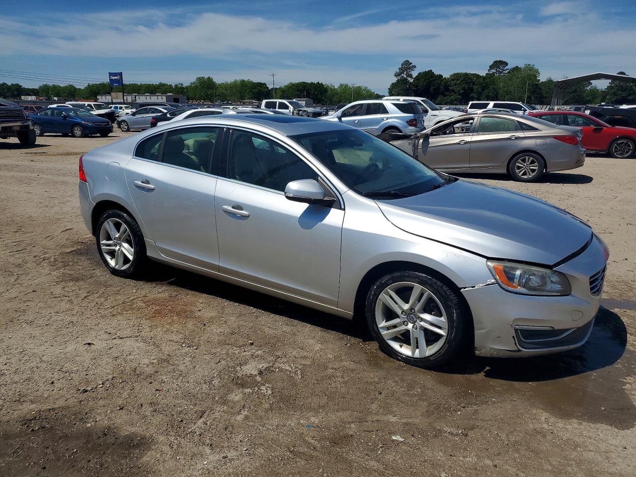 2014 Volvo S60 T5 Silver vin: YV1612FS2E1289955