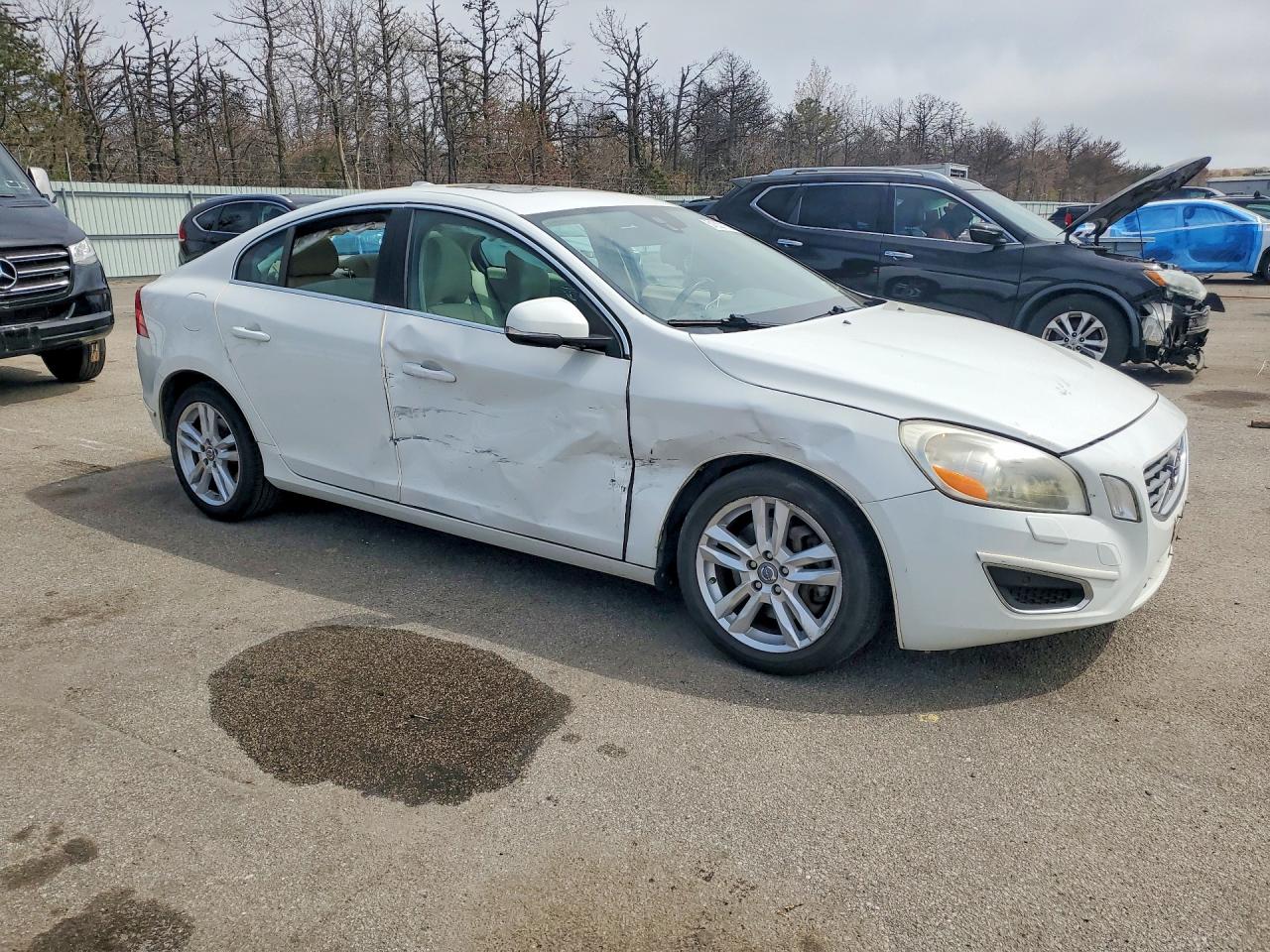 2013 Volvo S60 T5 White vin: YV1612FS3D2232110