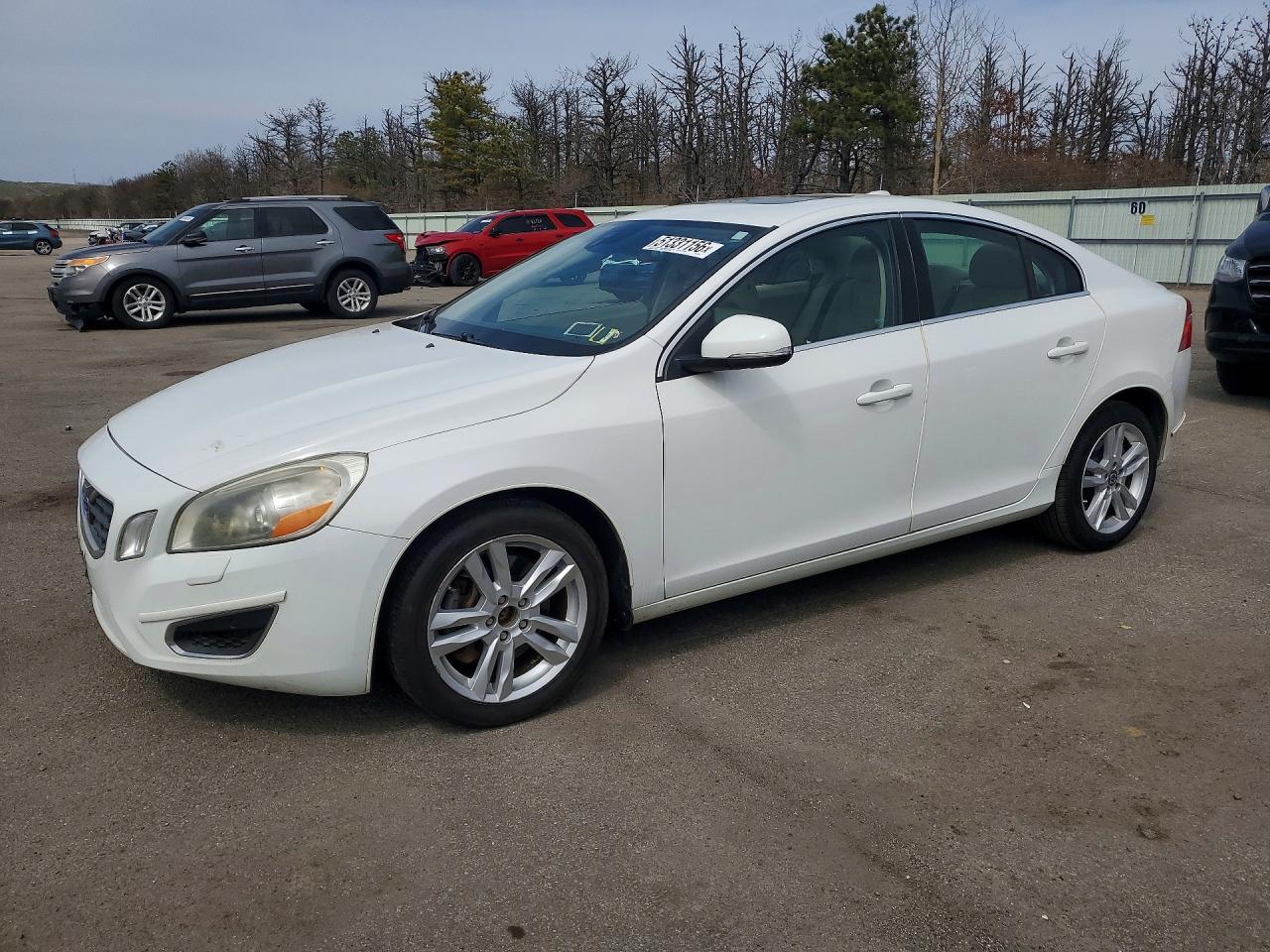2013 Volvo S60 T5 White vin: YV1612FS3D2232110