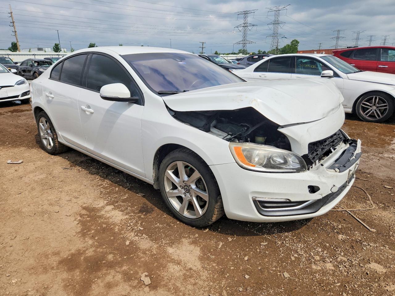 2014 Volvo S60 T5 White vin: YV1612FS3E1296302