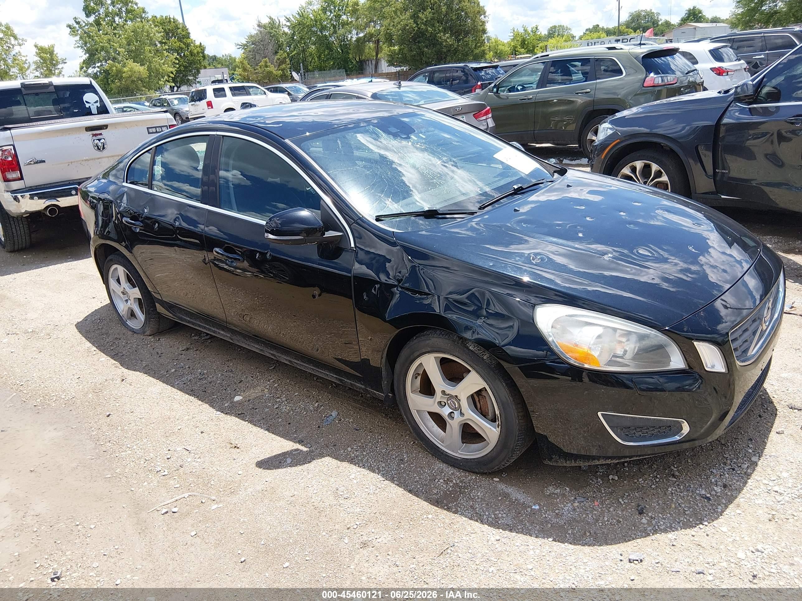 2013 Volvo S60 T5 Black vin: YV1612FS4D1208663
