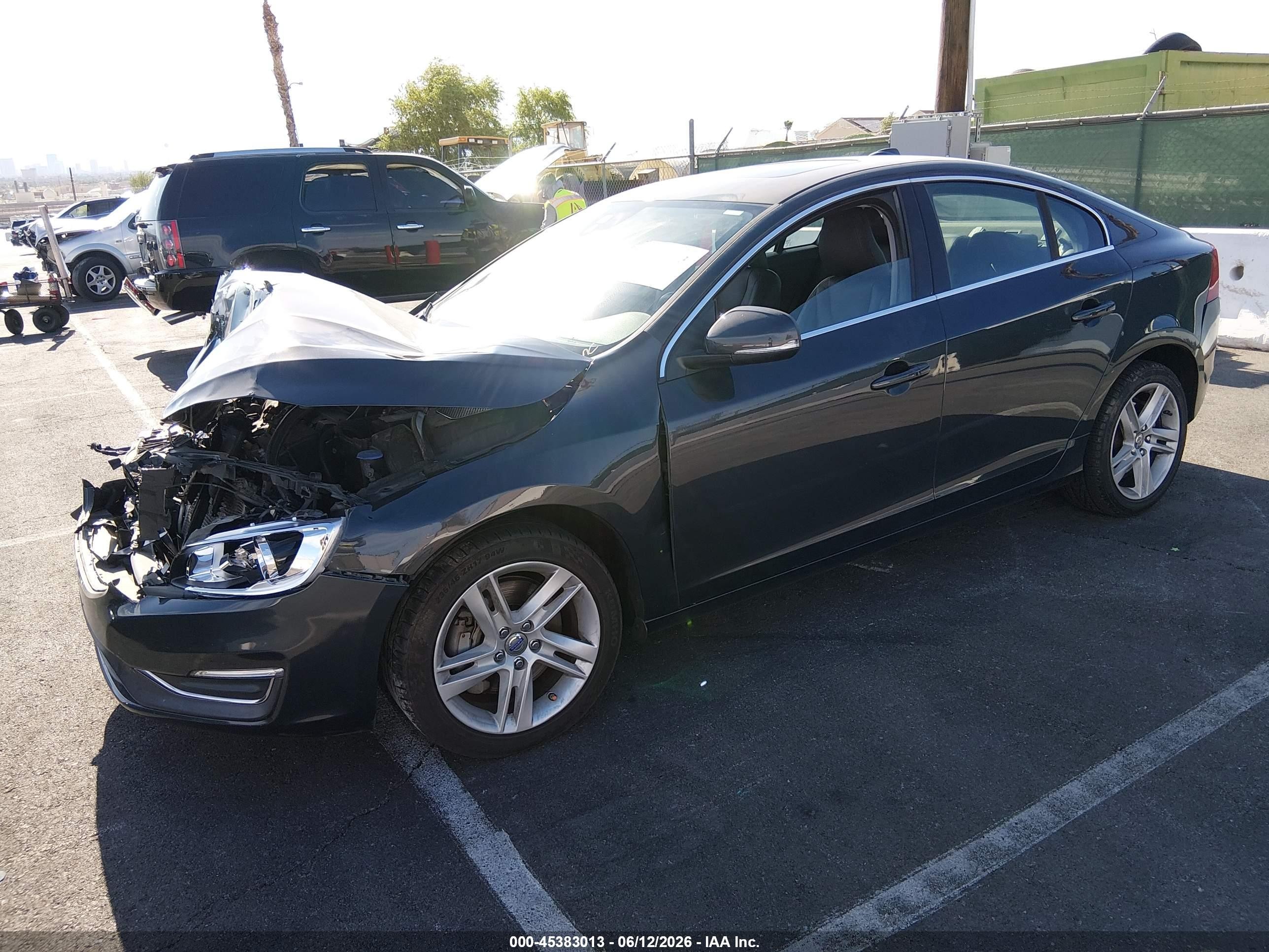 2014 Volvo S60 T5 Black vin: YV1612FS4E1292761