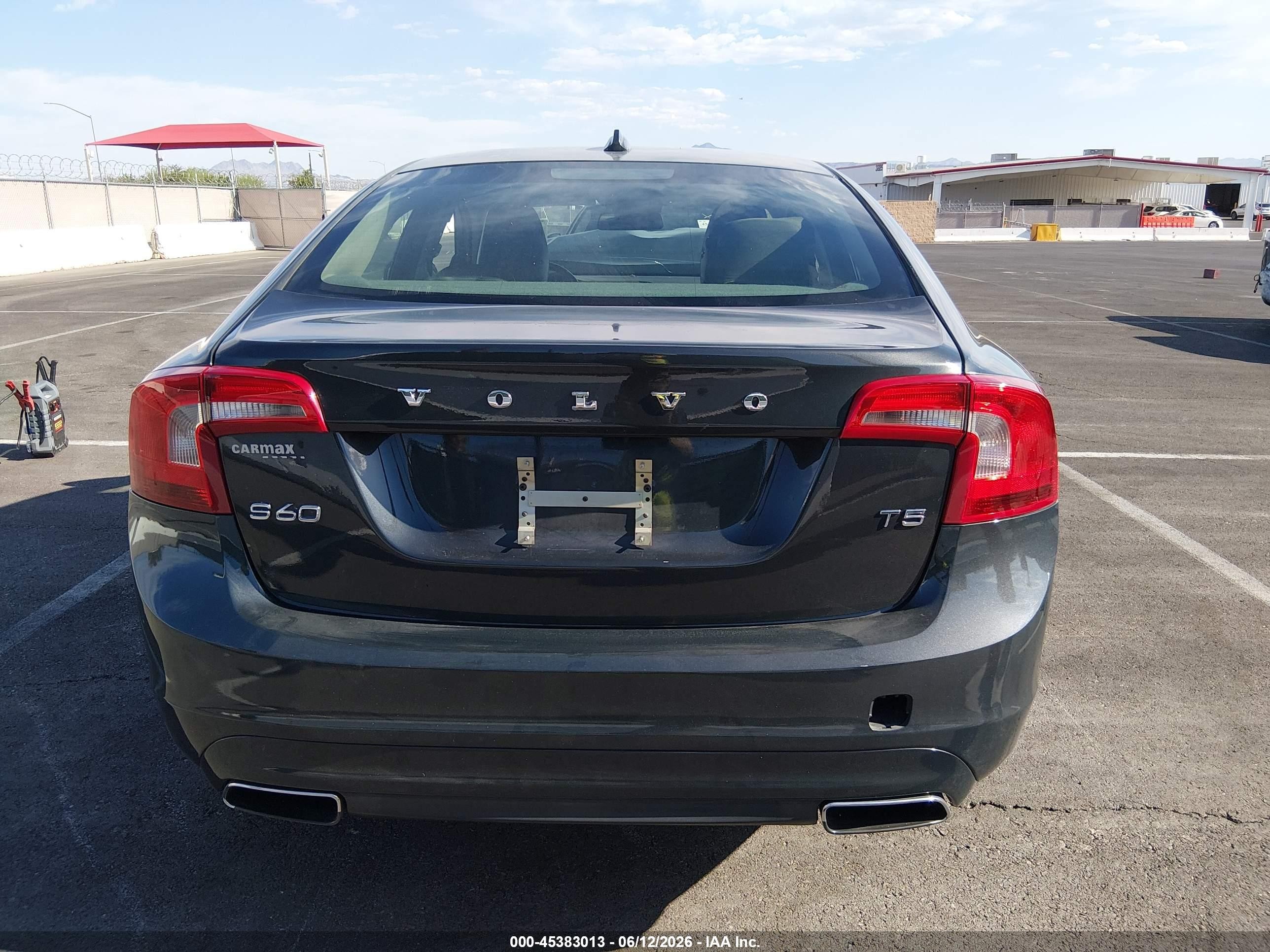 2014 Volvo S60 T5 Black vin: YV1612FS4E1292761