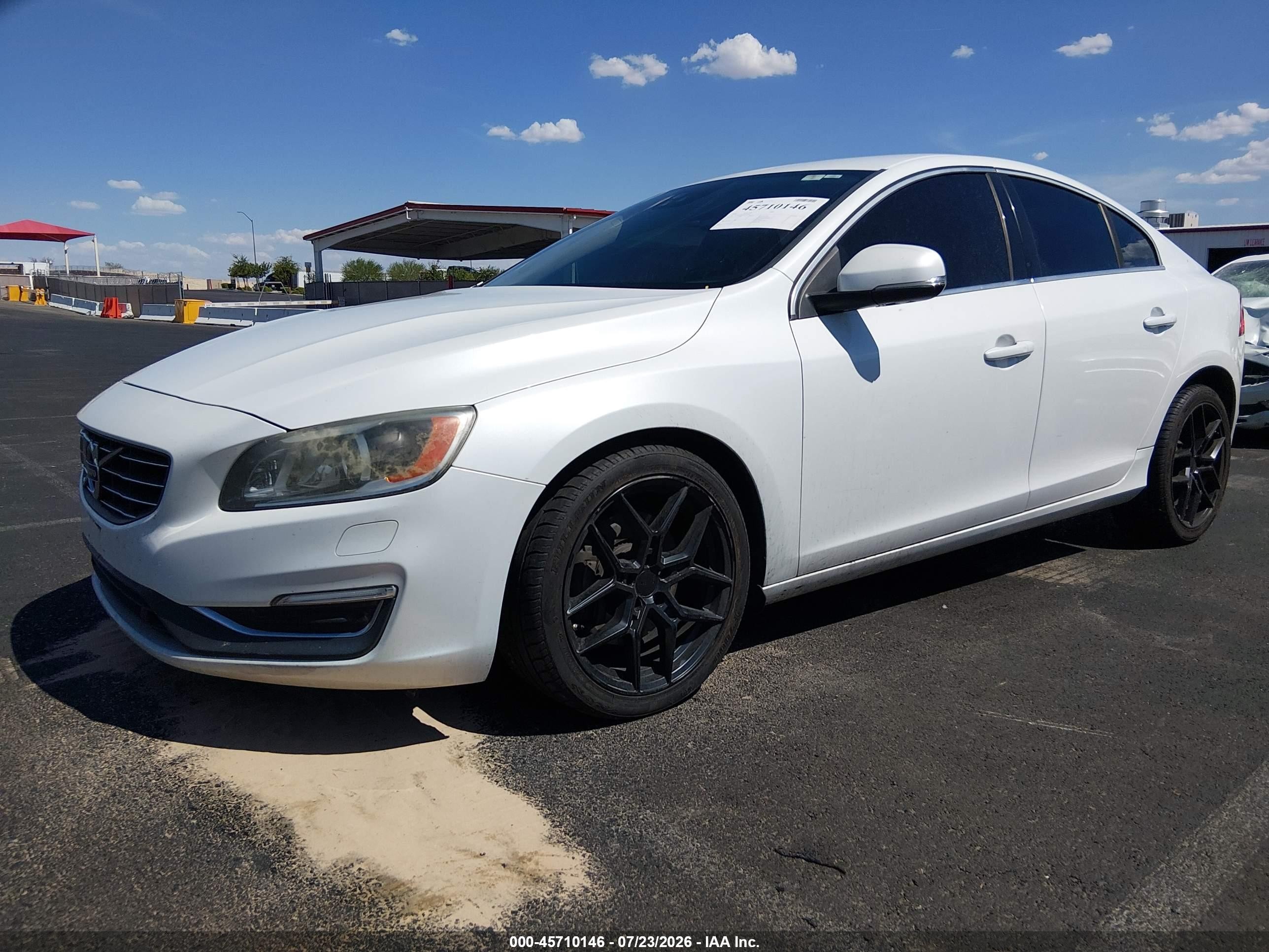 2014 Volvo S60 T5/t5 Platinum/t5 Premier/t5 Premier Plus White vin: YV1612FS4E2297940