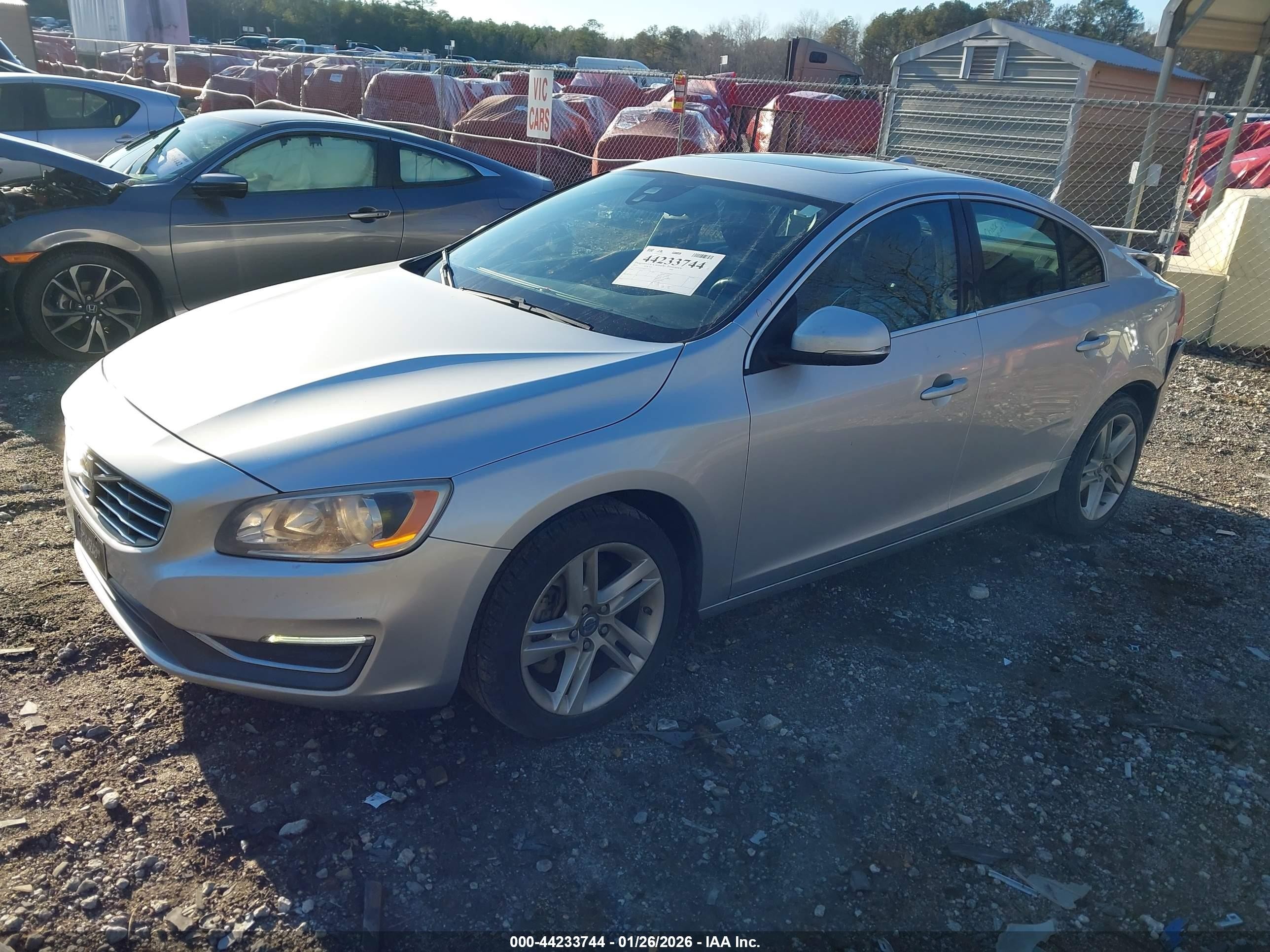 2014 Volvo S60 T5 Silver vin: YV1612FS5E2271735