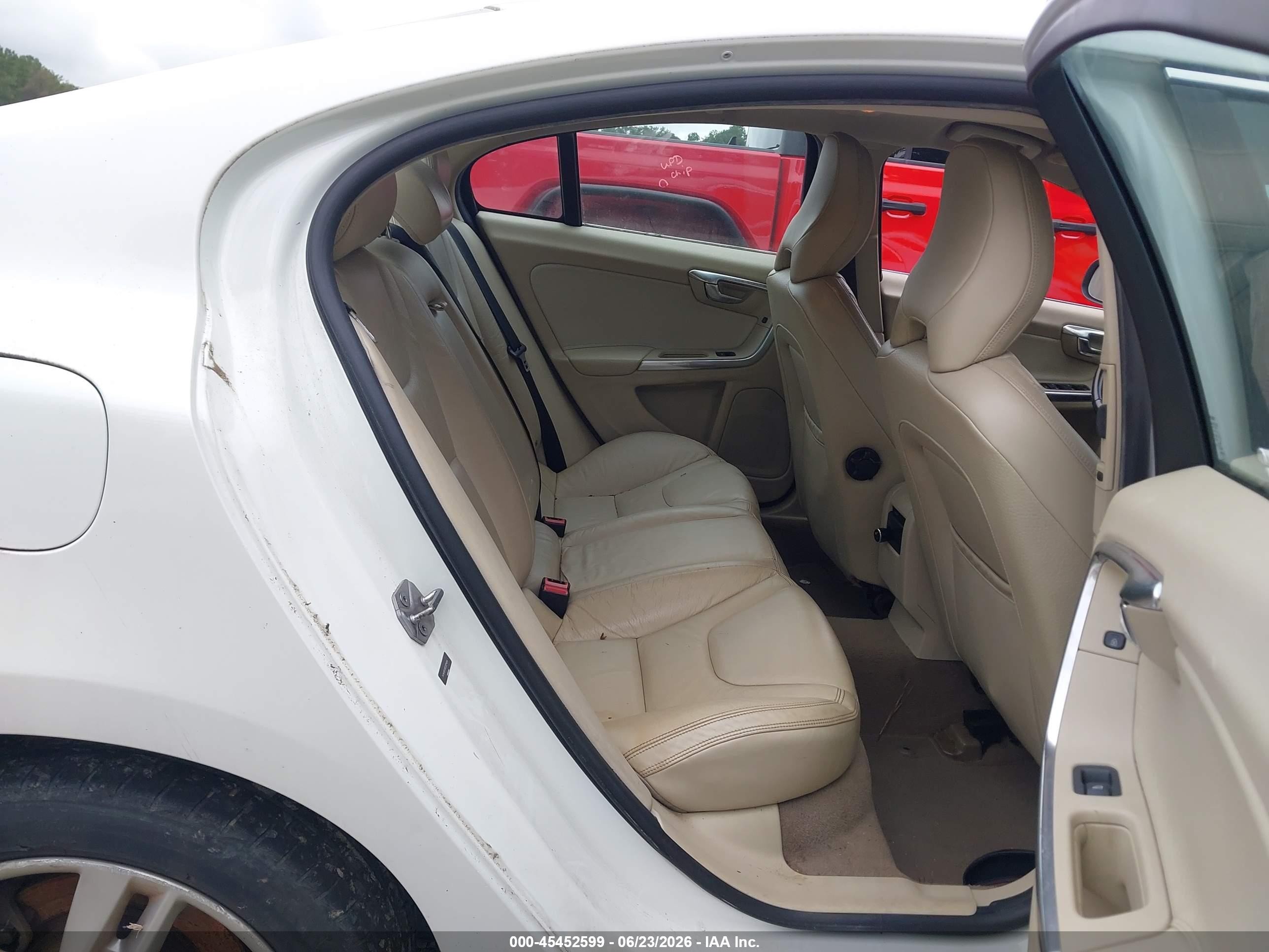 2014 Volvo S60 T5 White vin: YV1612FS5E2274814