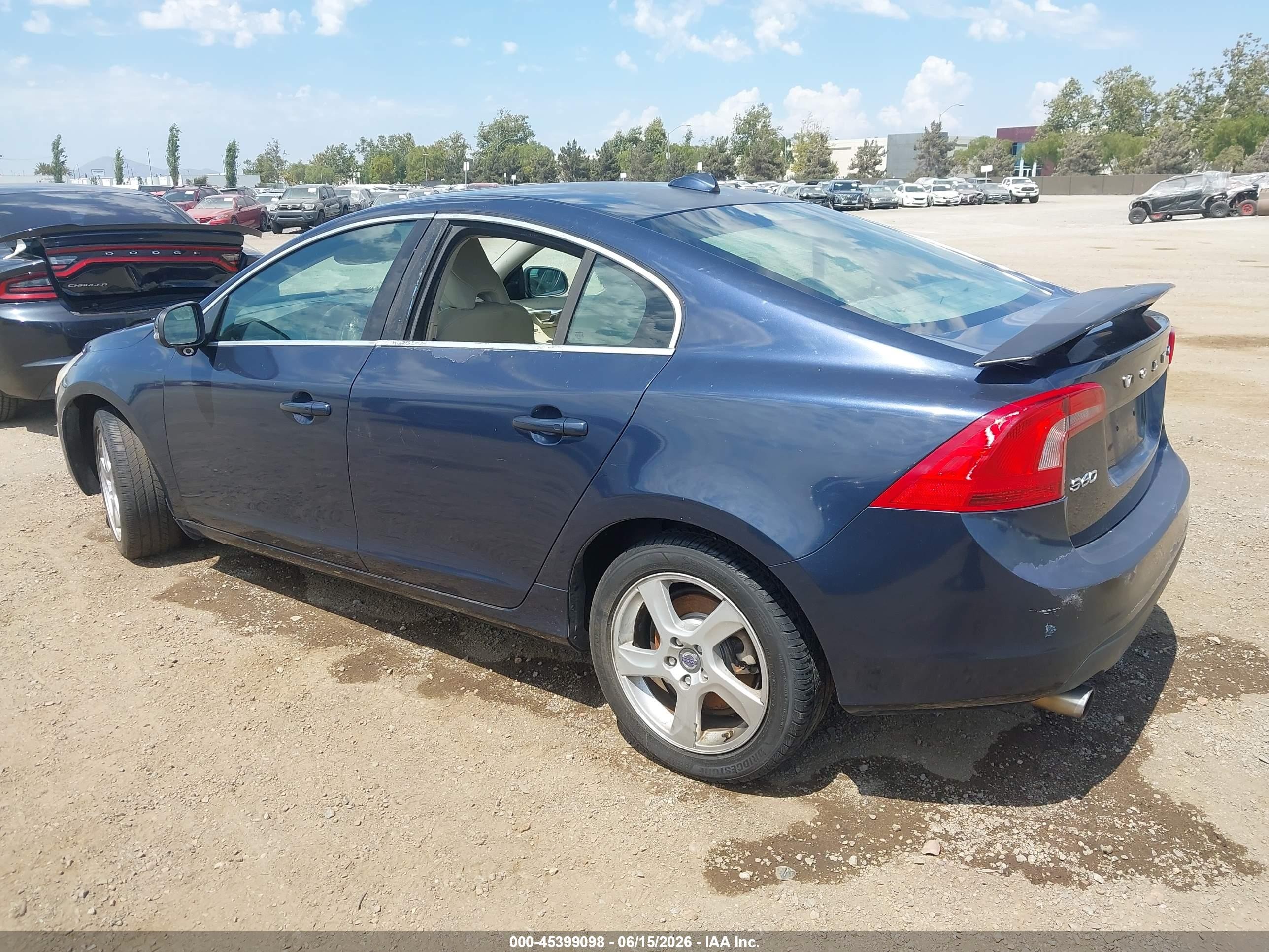 2013 Volvo S60 T5 Blue vin: YV1612FS6D1219521