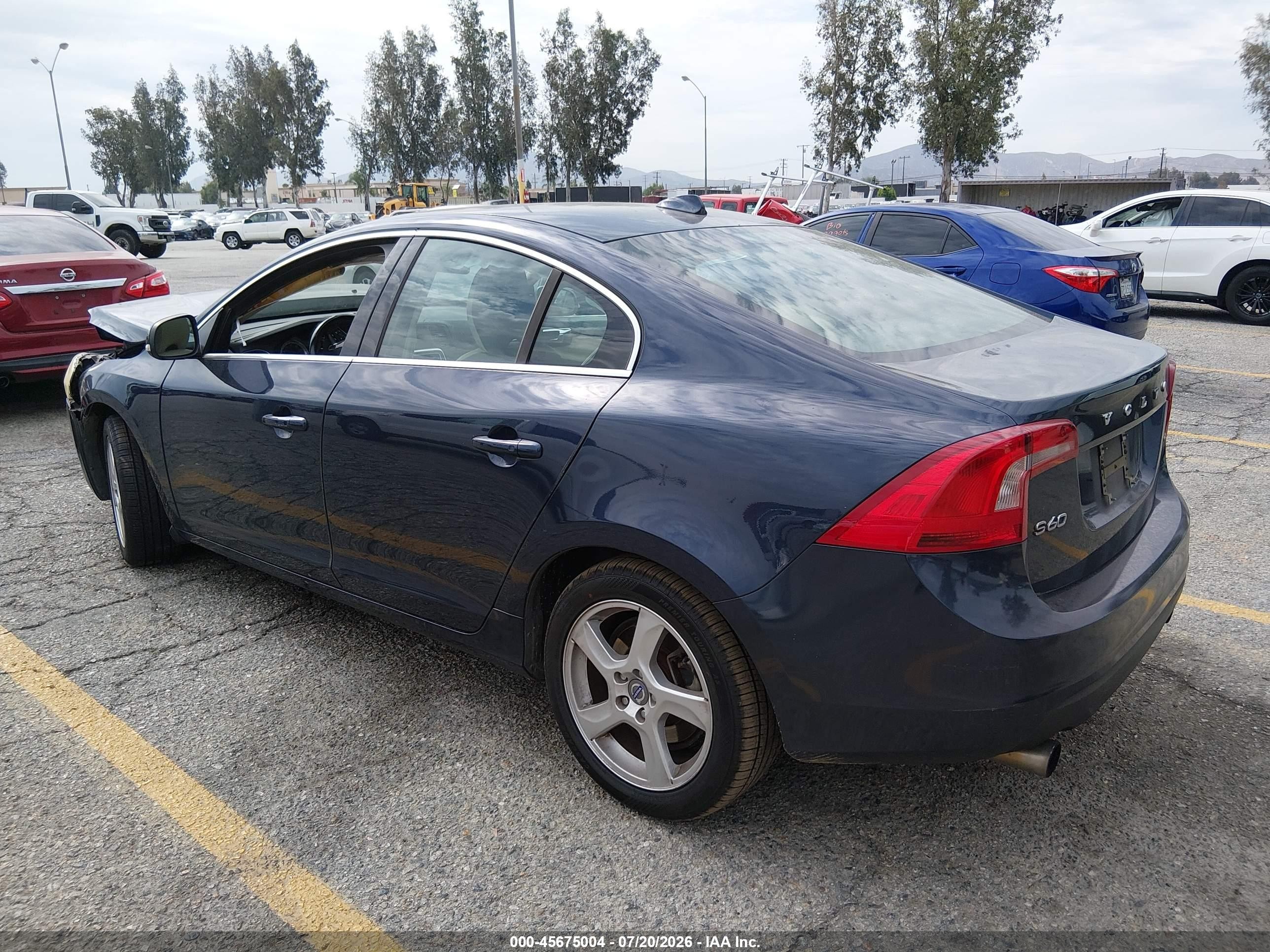 2013 Volvo S60 T5 Blue vin: YV1612FS6D2170492