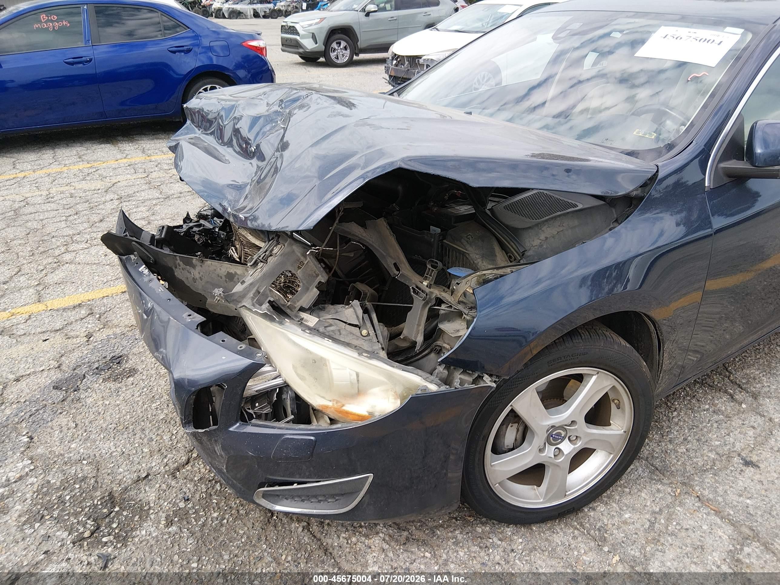 2013 Volvo S60 T5 Blue vin: YV1612FS6D2170492