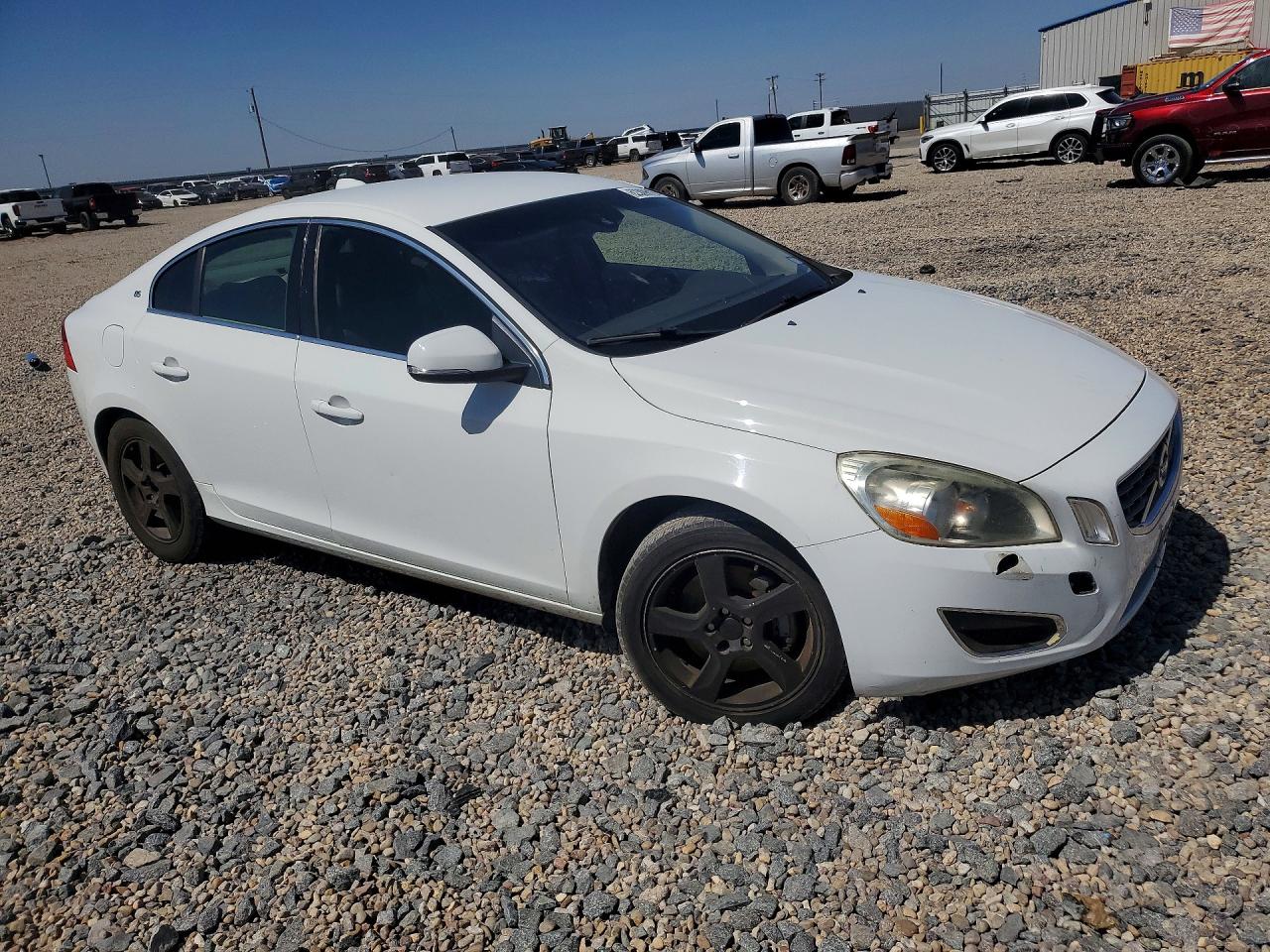 2013 Volvo S60 T5 White vin: YV1612FS6D2219688