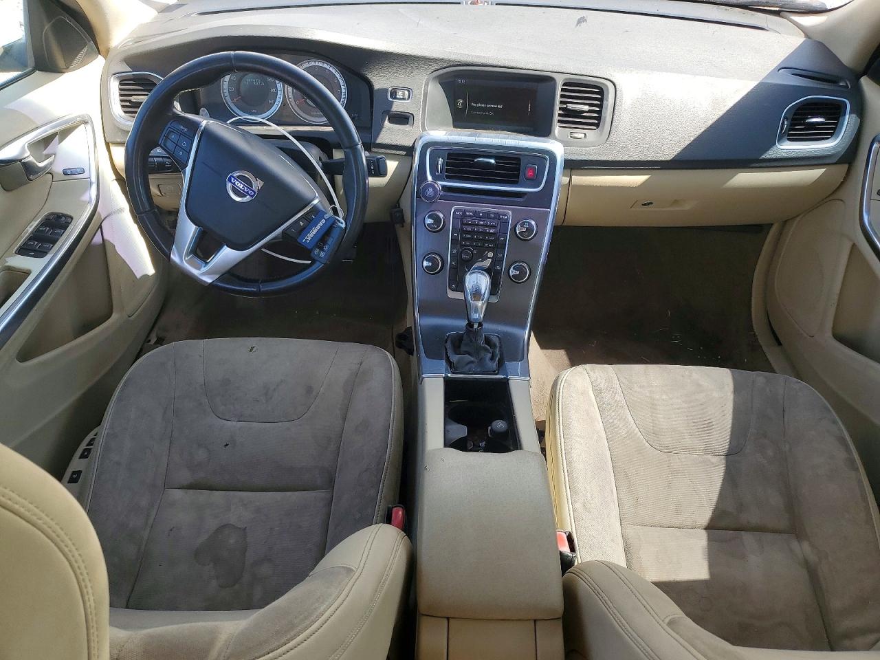 2013 Volvo S60 T5 White vin: YV1612FS6D2219688