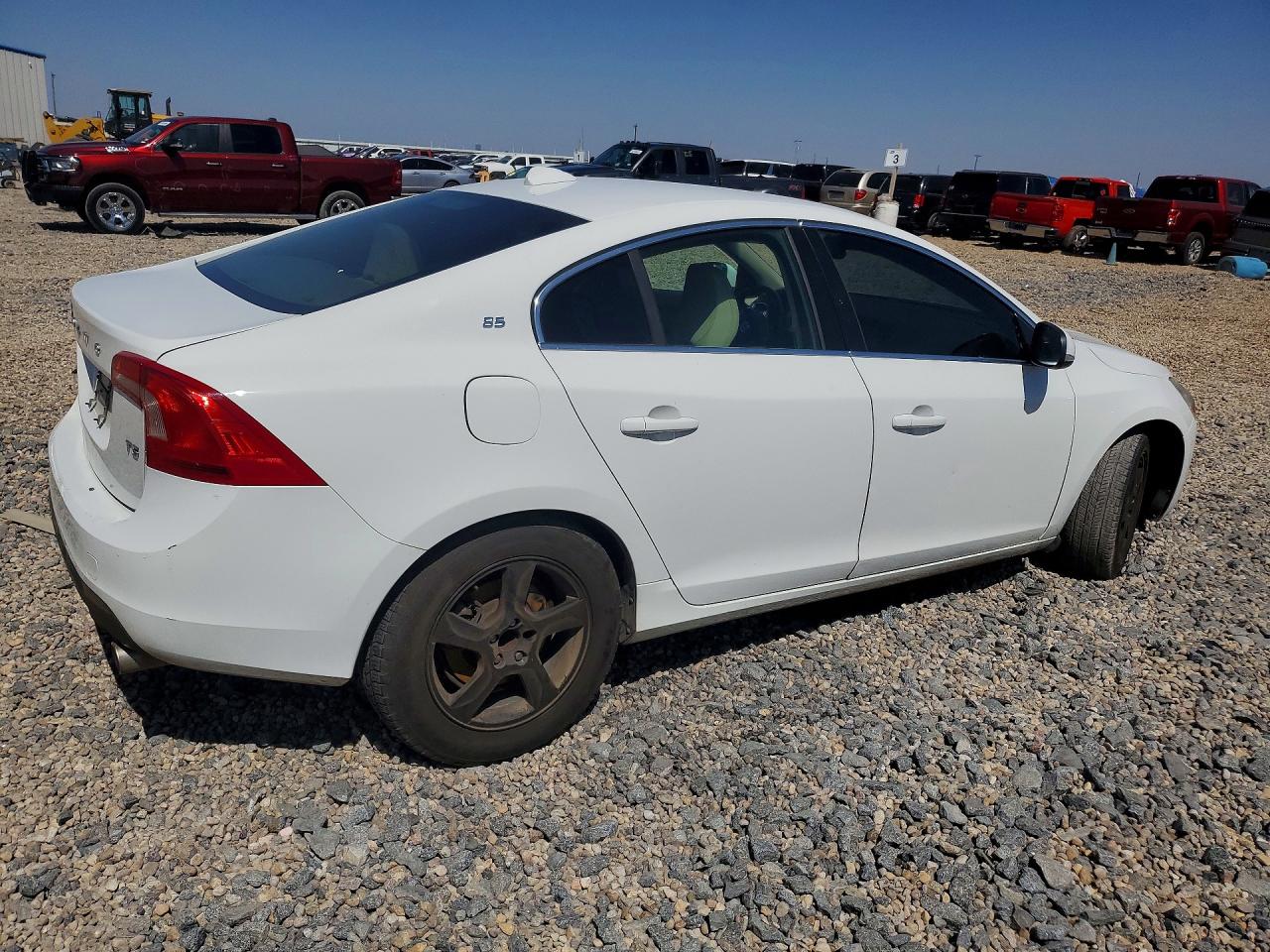 2013 Volvo S60 T5 White vin: YV1612FS6D2219688