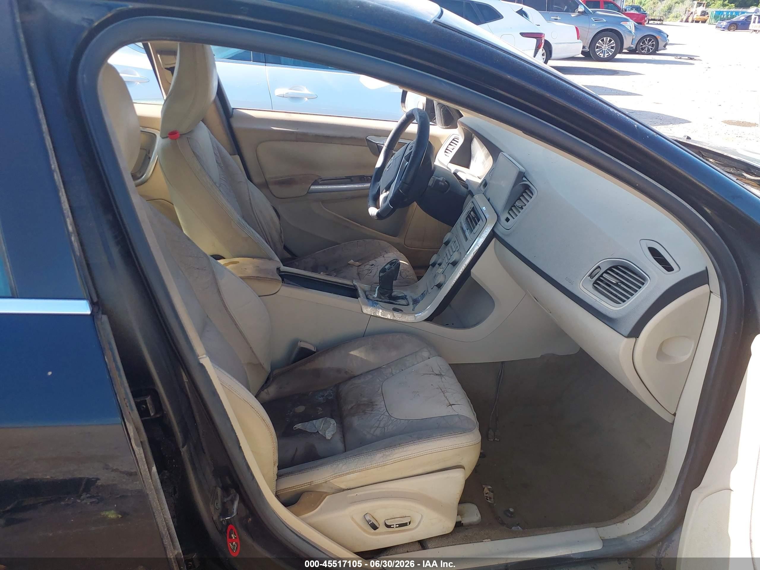 2013 Volvo S60 T5 Black vin: YV1612FS7D1211010