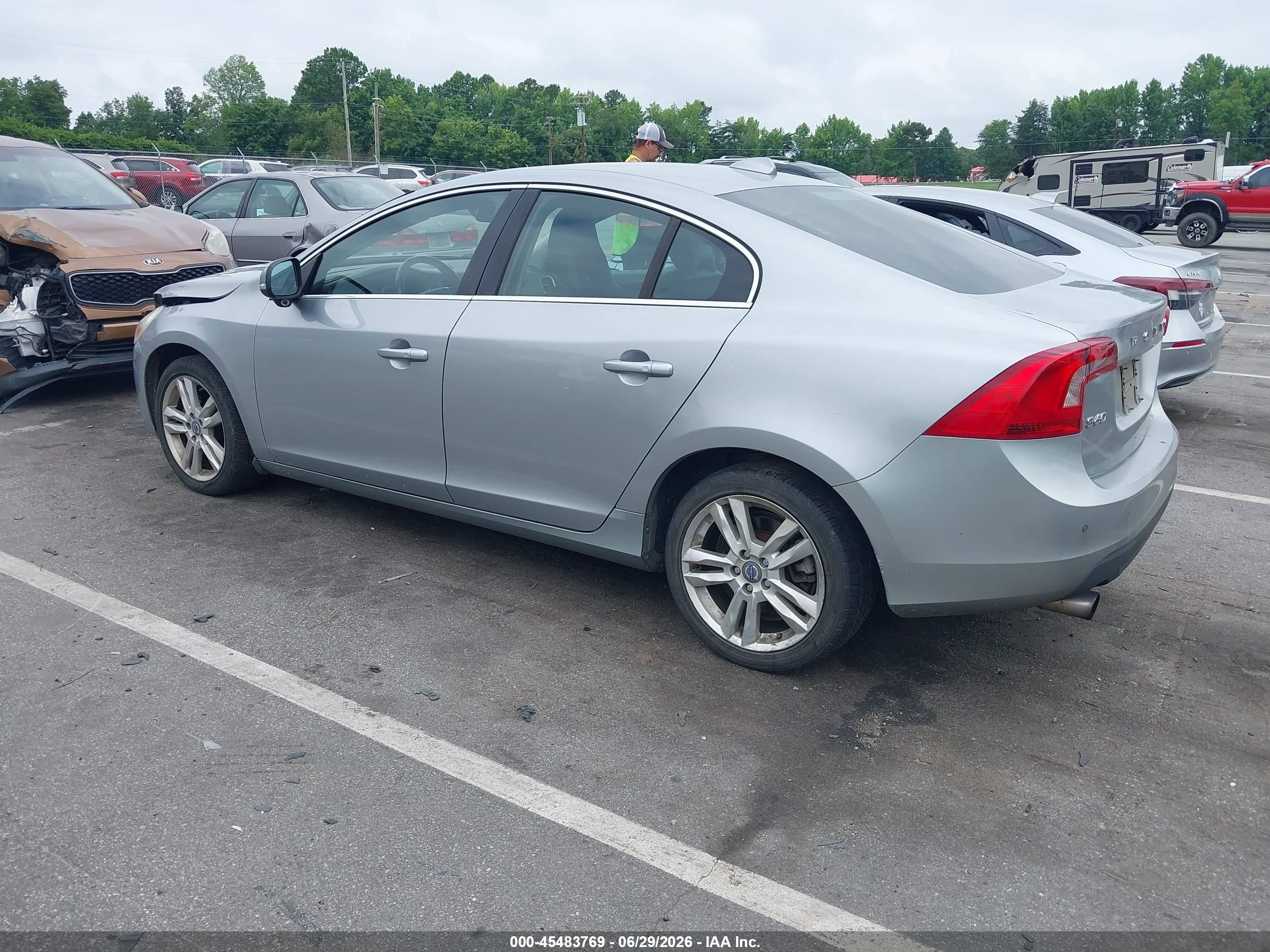 2013 Volvo S60 T5/t5 Platinum/t5 Premier/t5 Premier Plus Gray vin: YV1612FS7D2171800