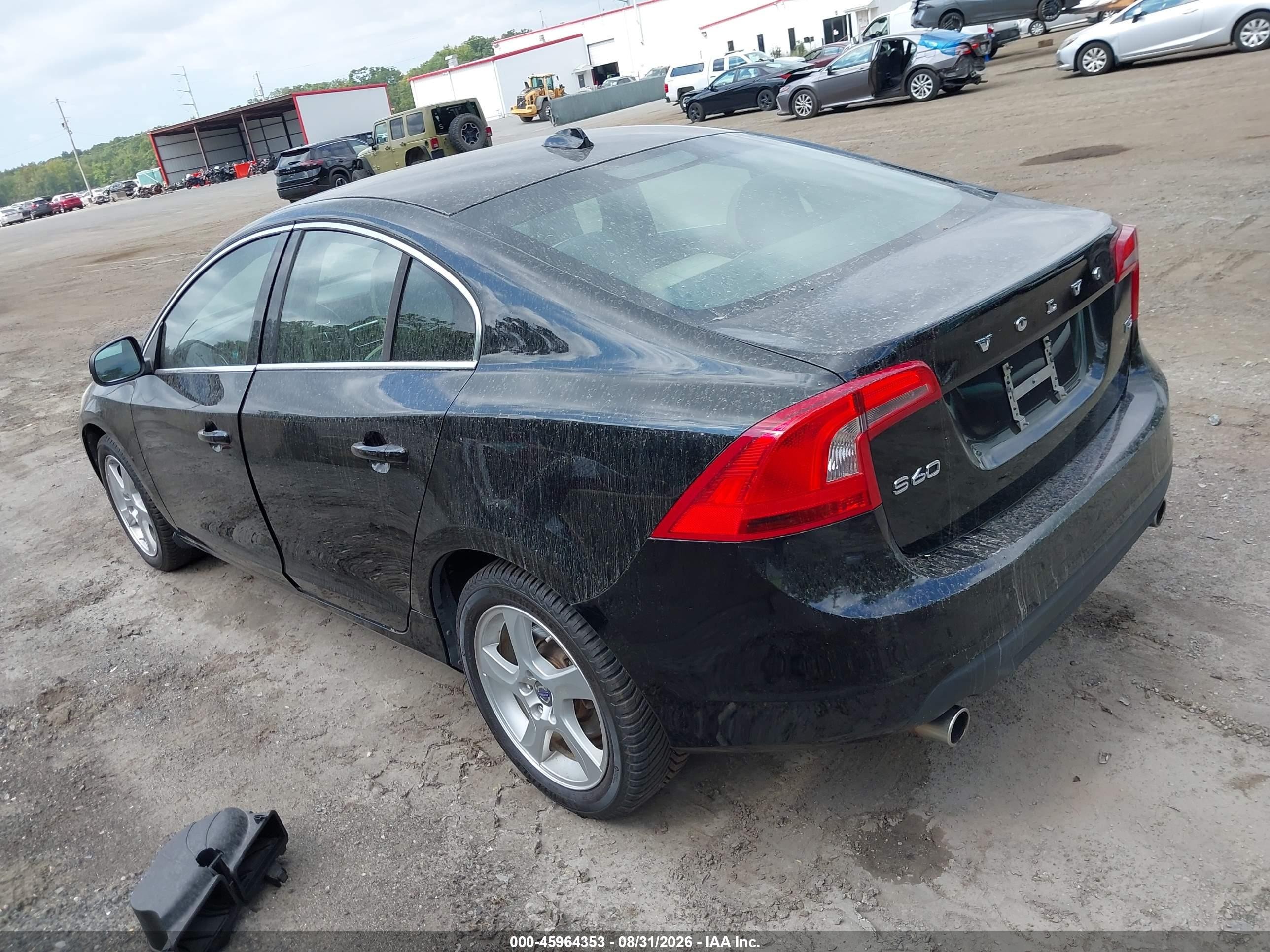 2013 Volvo S60 T5 Черный vin: YV1612FS7D2180609