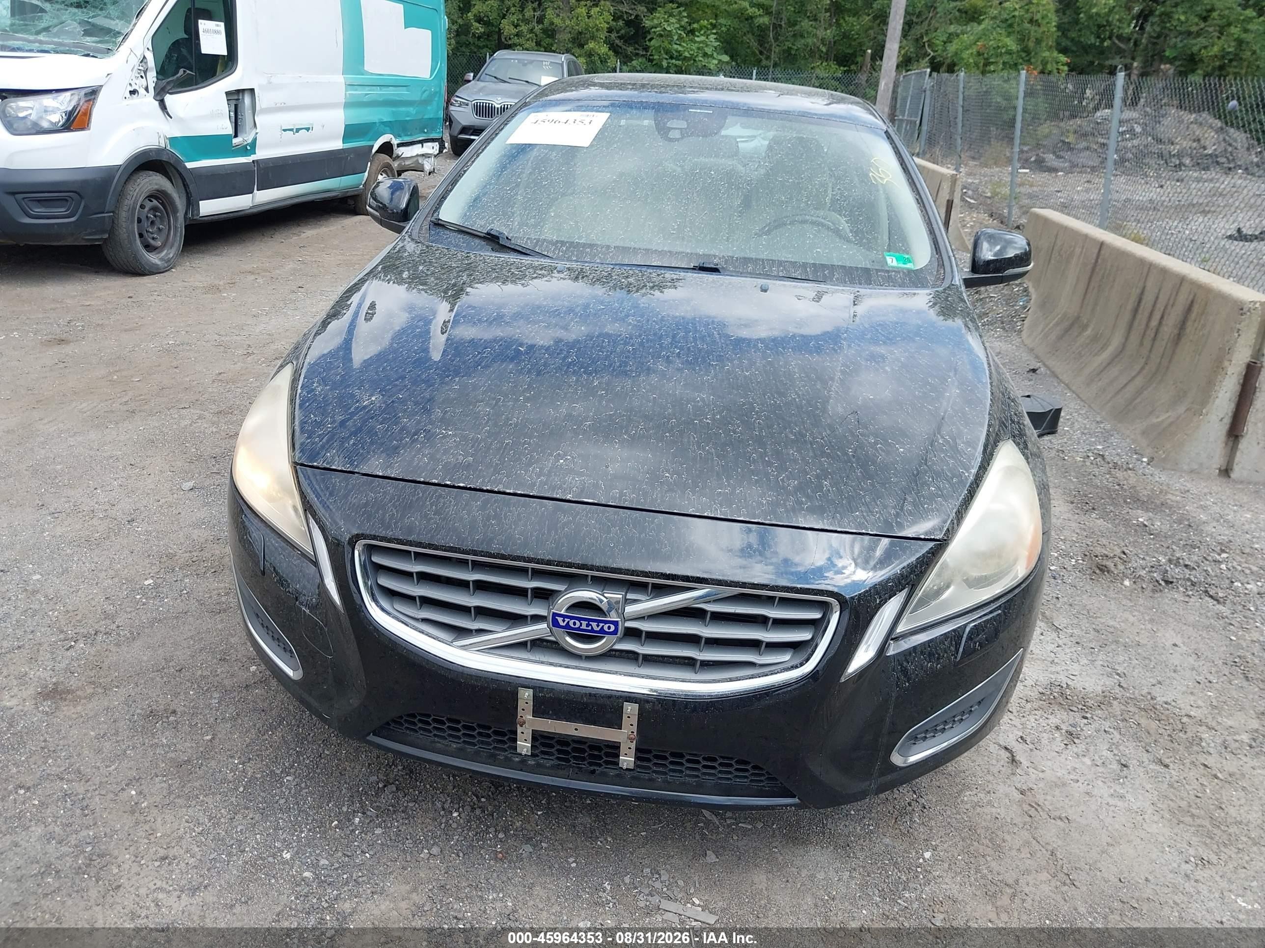 2013 Volvo S60 T5 Черный vin: YV1612FS7D2180609