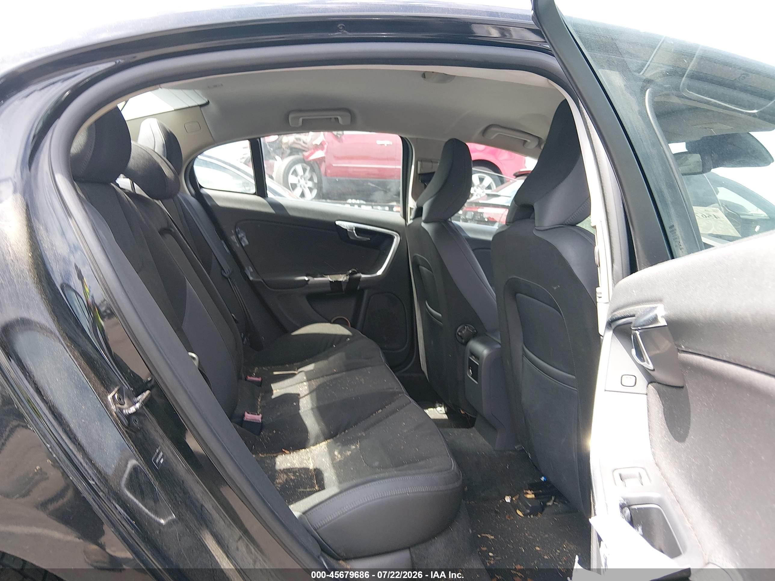 2013 Volvo S60 T5 Black vin: YV1612FS7D2233602