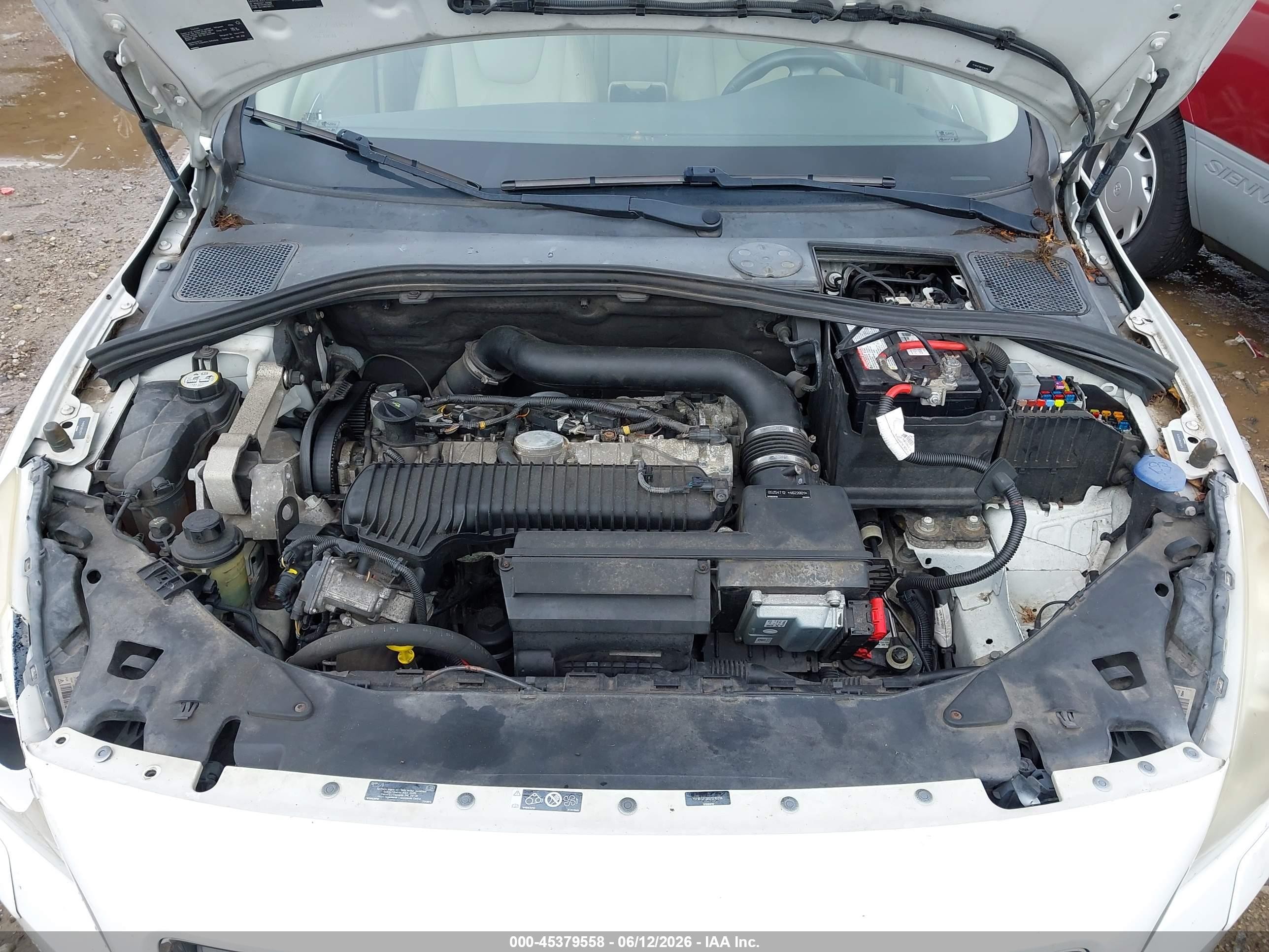 2013 Volvo S60 T5 White vin: YV1612FS8D1216314