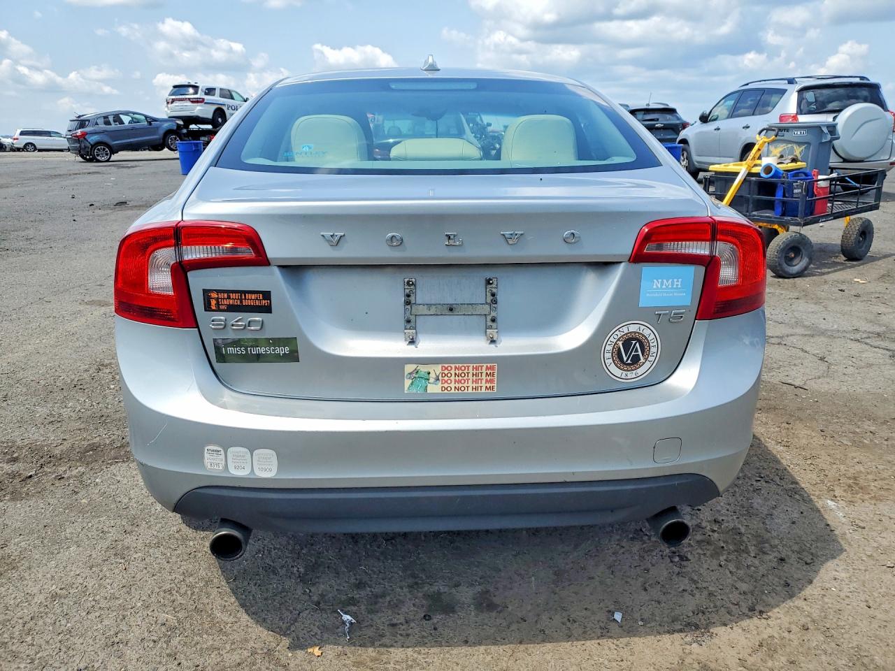 2013 Volvo S60 T5 Silver vin: YV1612FS8D2227159