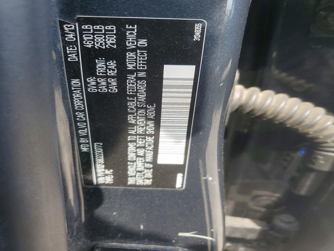 2013 Volvo S60 T5 Серый vin: YV1612FS8D2230773