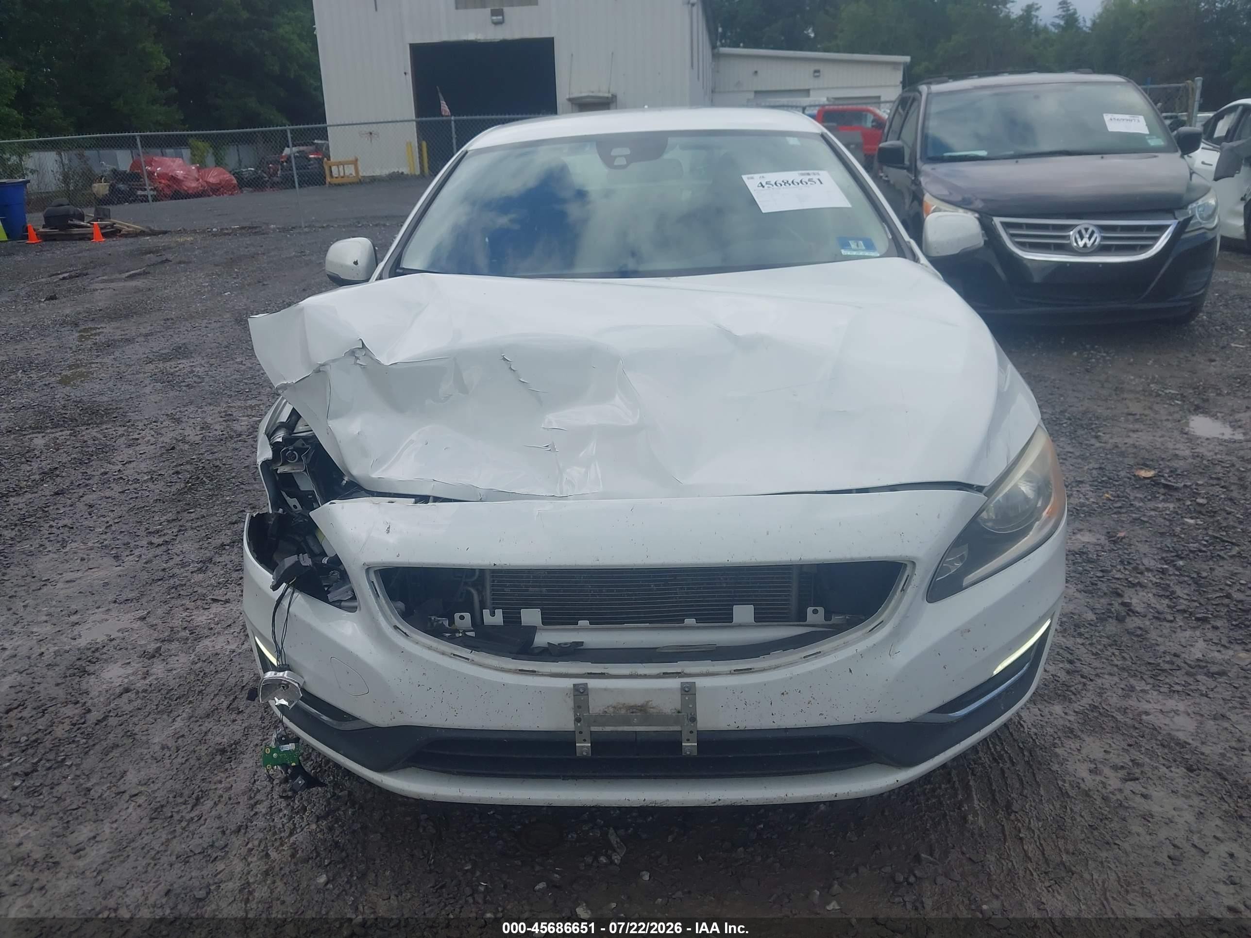 2014 Volvo S60 T5 White vin: YV1612FS8E2298587
